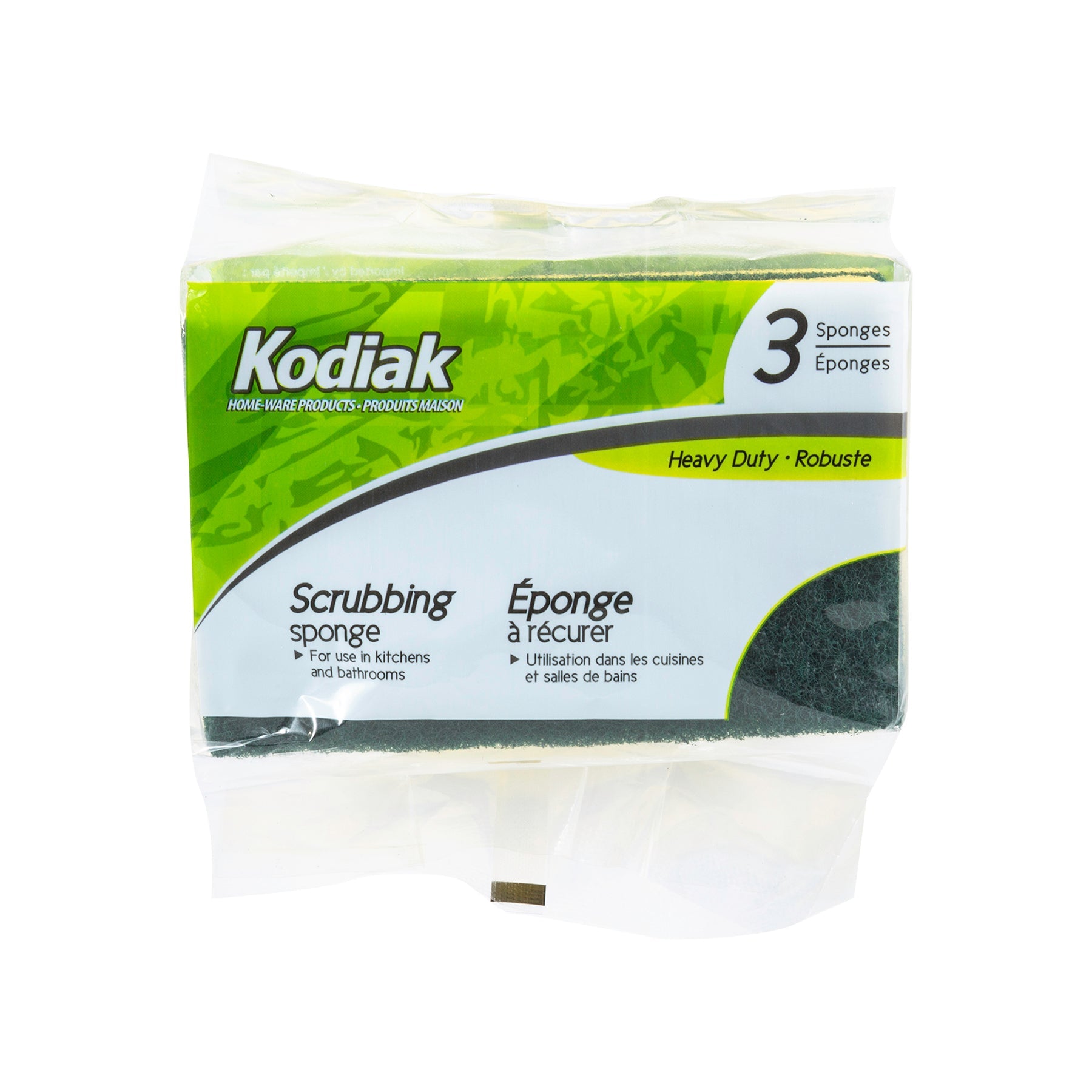 Kodiak 3 Scrubbing Sponges Heavy Duty  4.5x2.75in