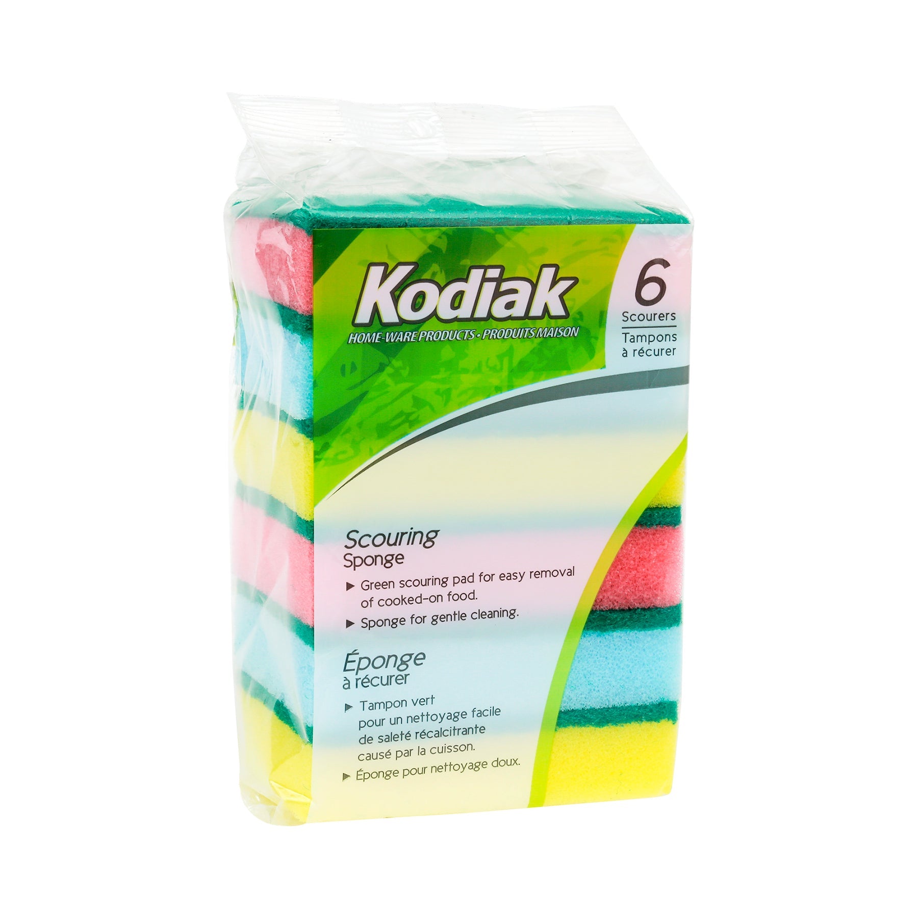 Kodiak 6 Scouring Sponges 3.75x2.75in
