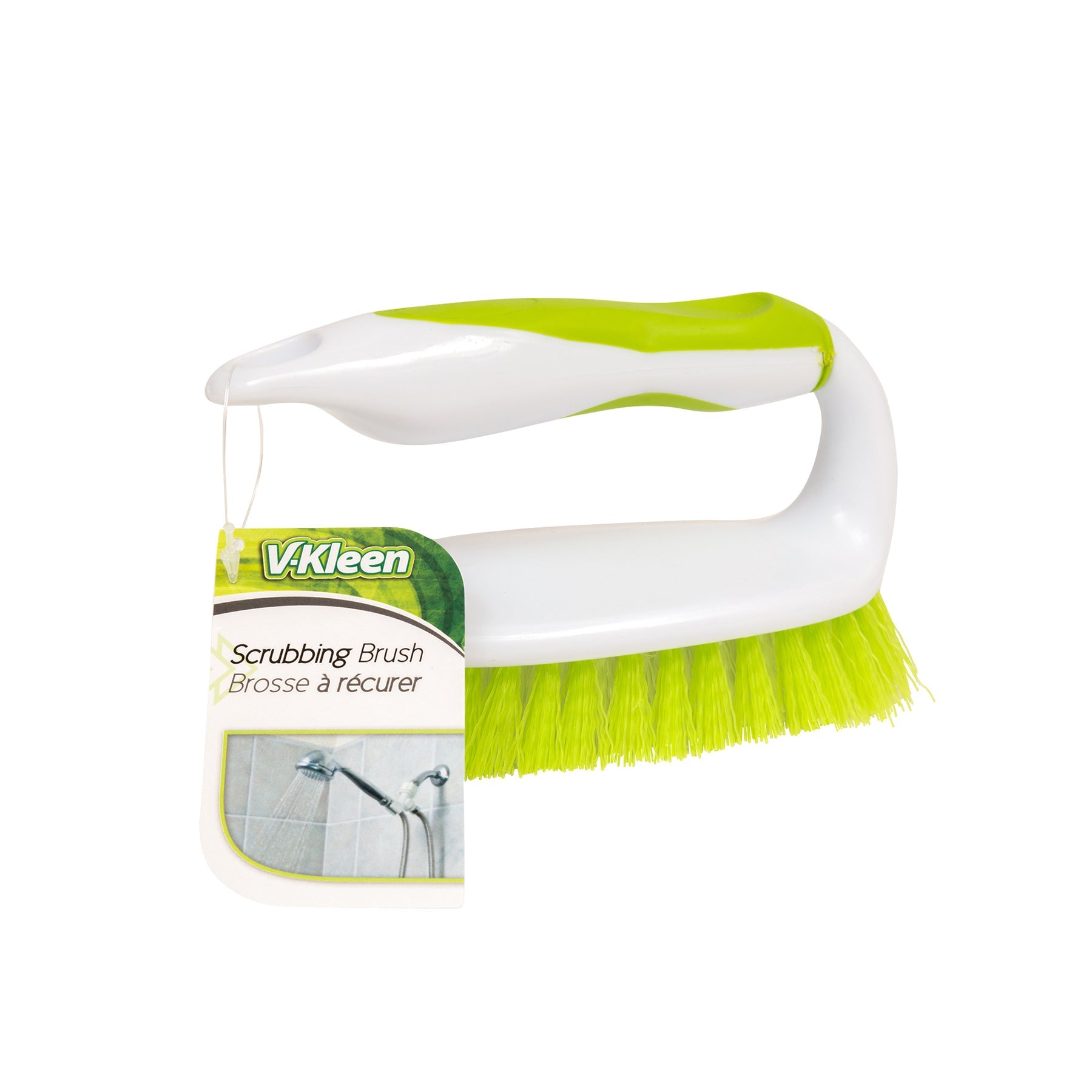 V-Kleen Scrubbing Brush with Handle 5.5x2.75in