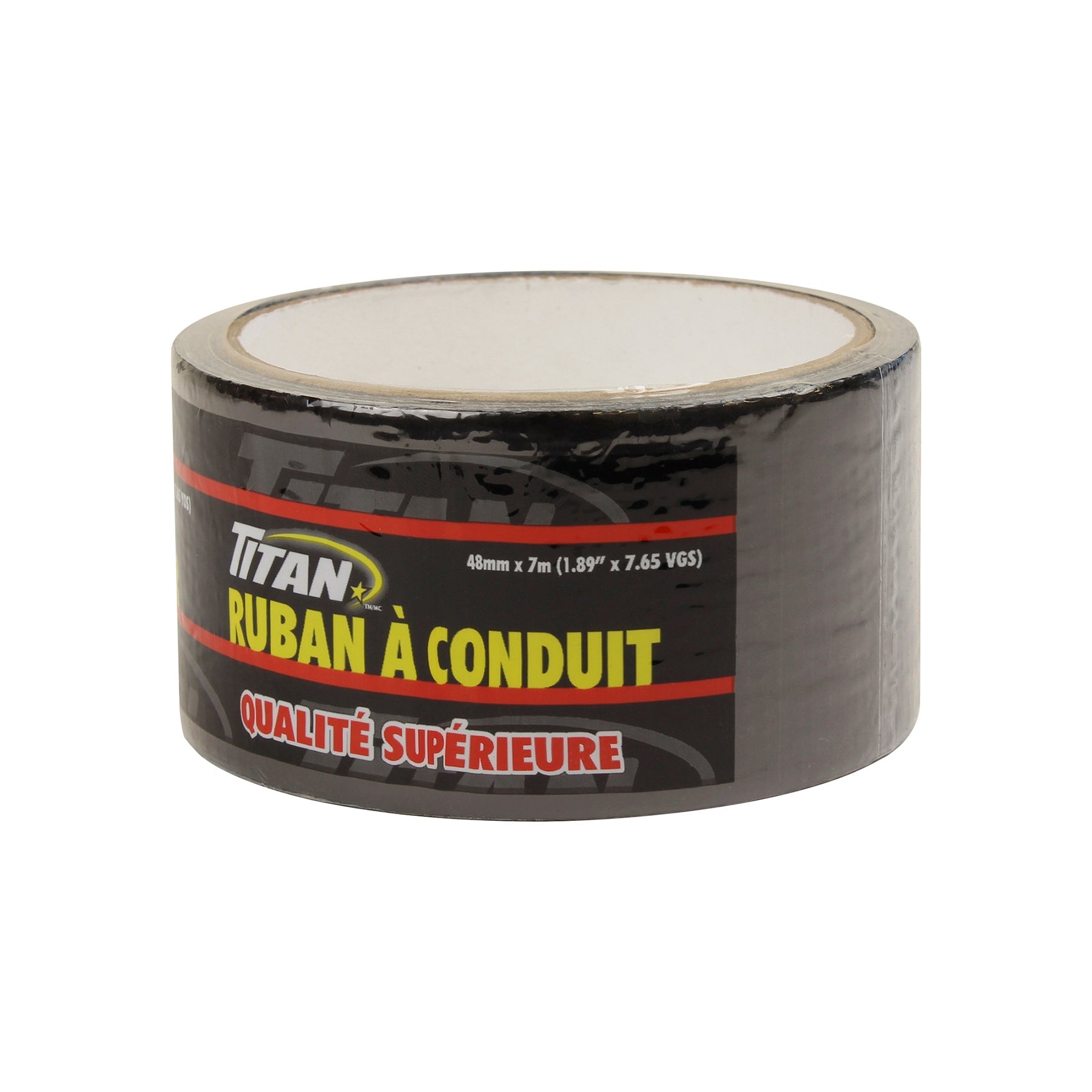 Titan Premium Duct Tape Black 1.8x275.5in (48mm x 7m)