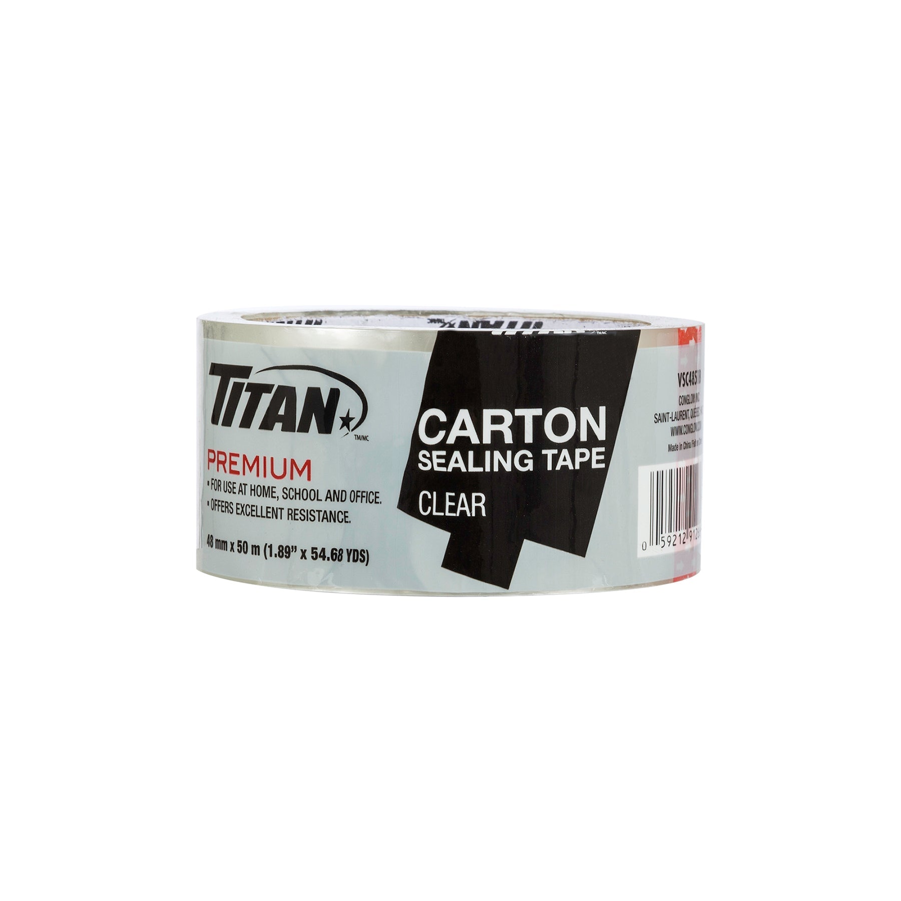 Titan Packing Tape Clear 1.8in x 164ft (48mm x 50m)