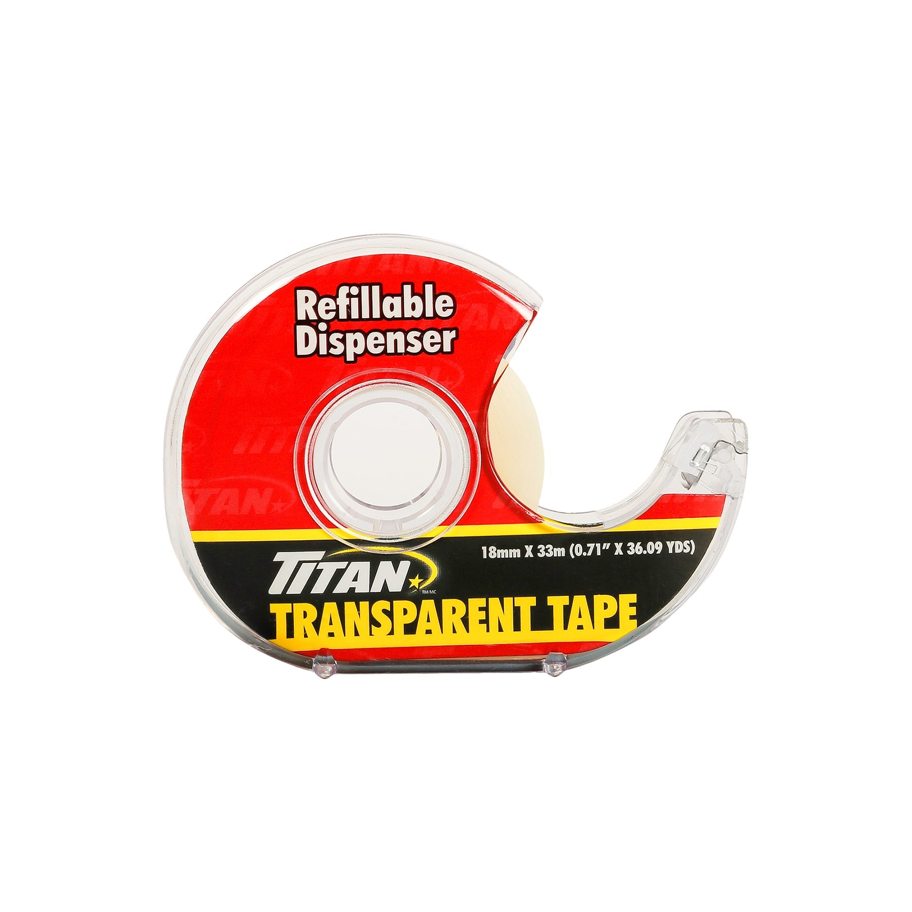 Titan Transparent Tape in Dispender 0.71in x 36.09yds