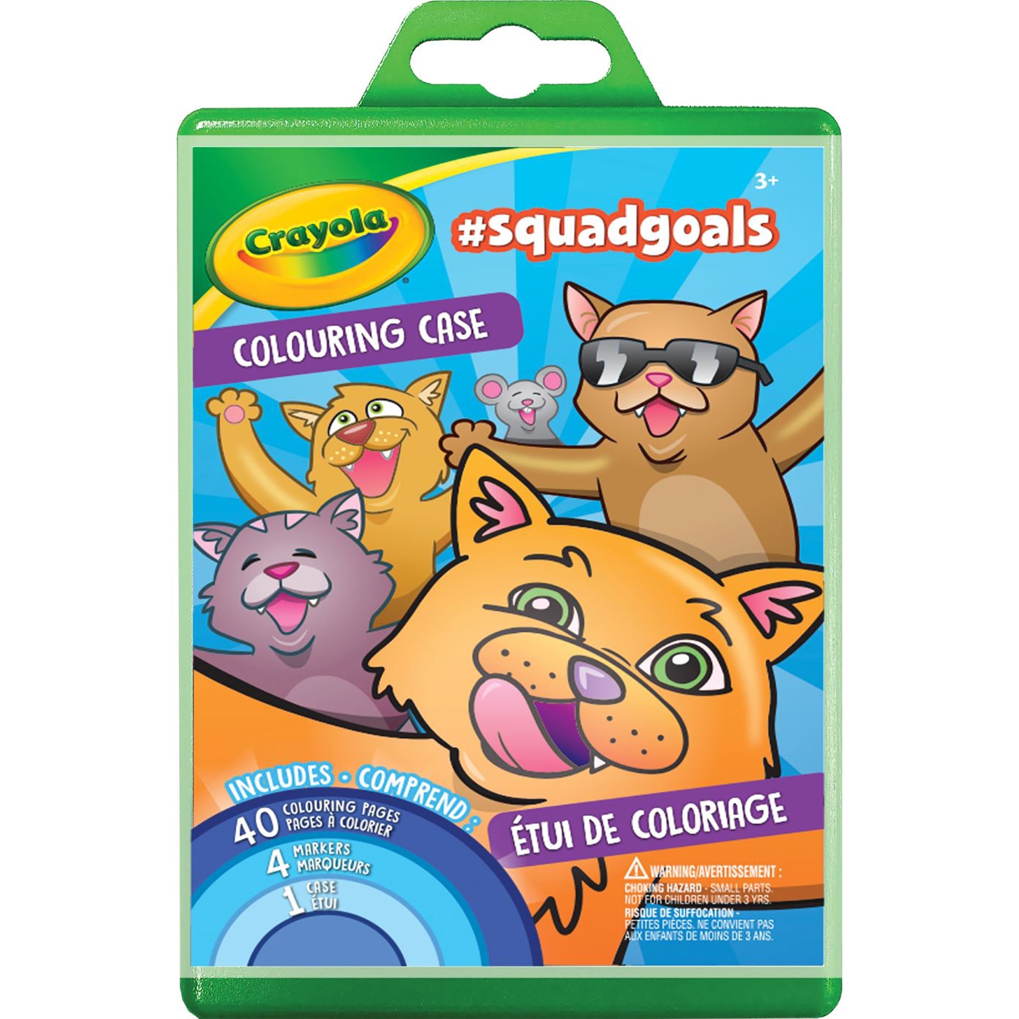 Crayola Coloring Case - 40 Pages - 4 Markers 4x5.5in