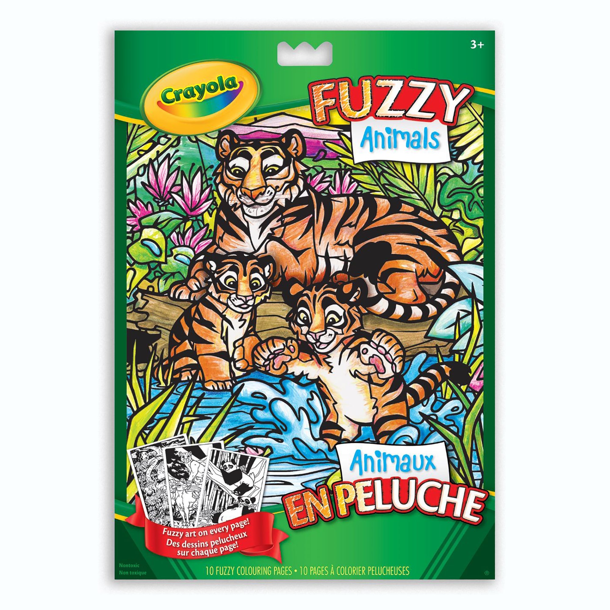 Crayola Fuzzy Animals Coloring Book - 10 Pages 8x11.5in