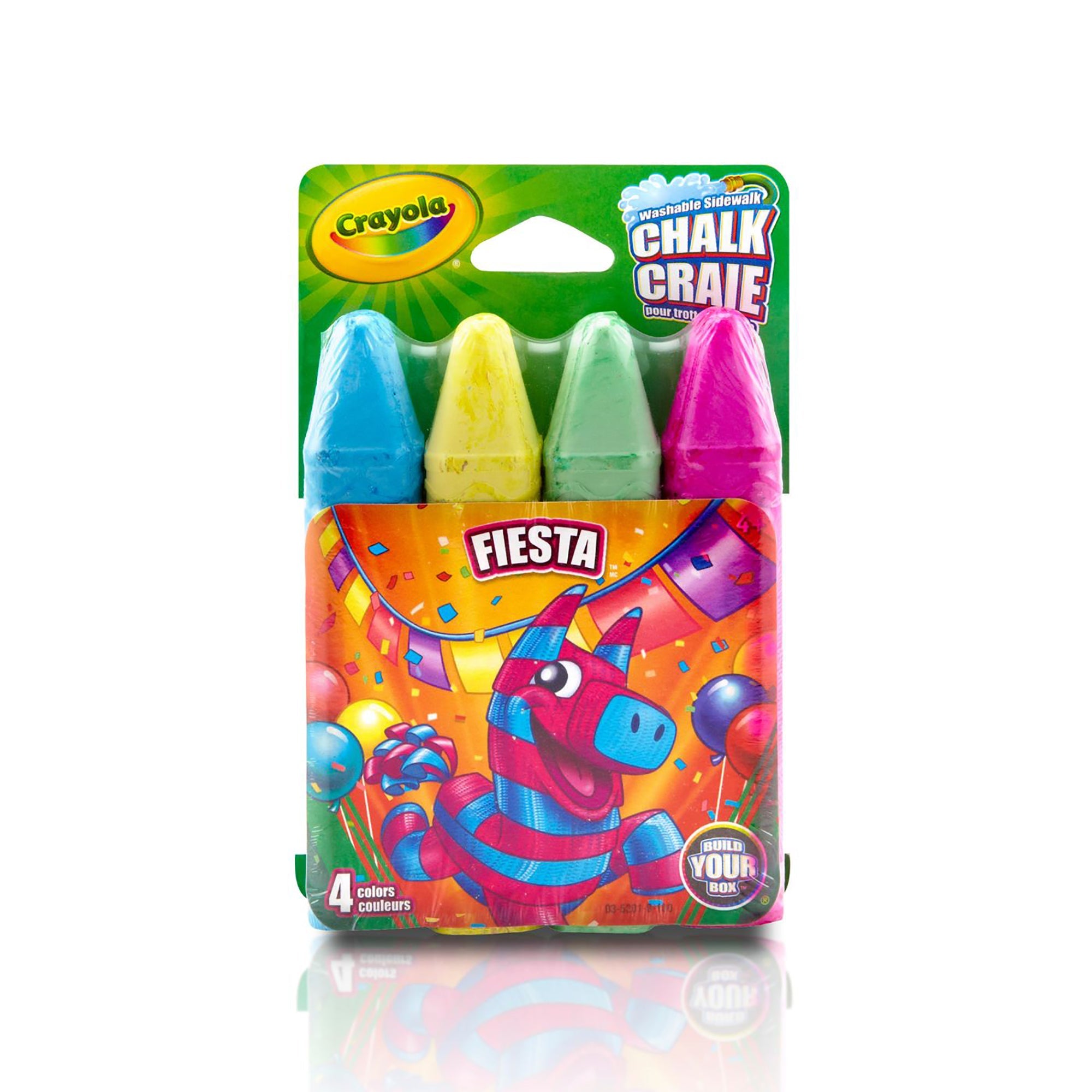 Crayola 4 Sidewalk Chalks - Non-toxic - Washable 4in