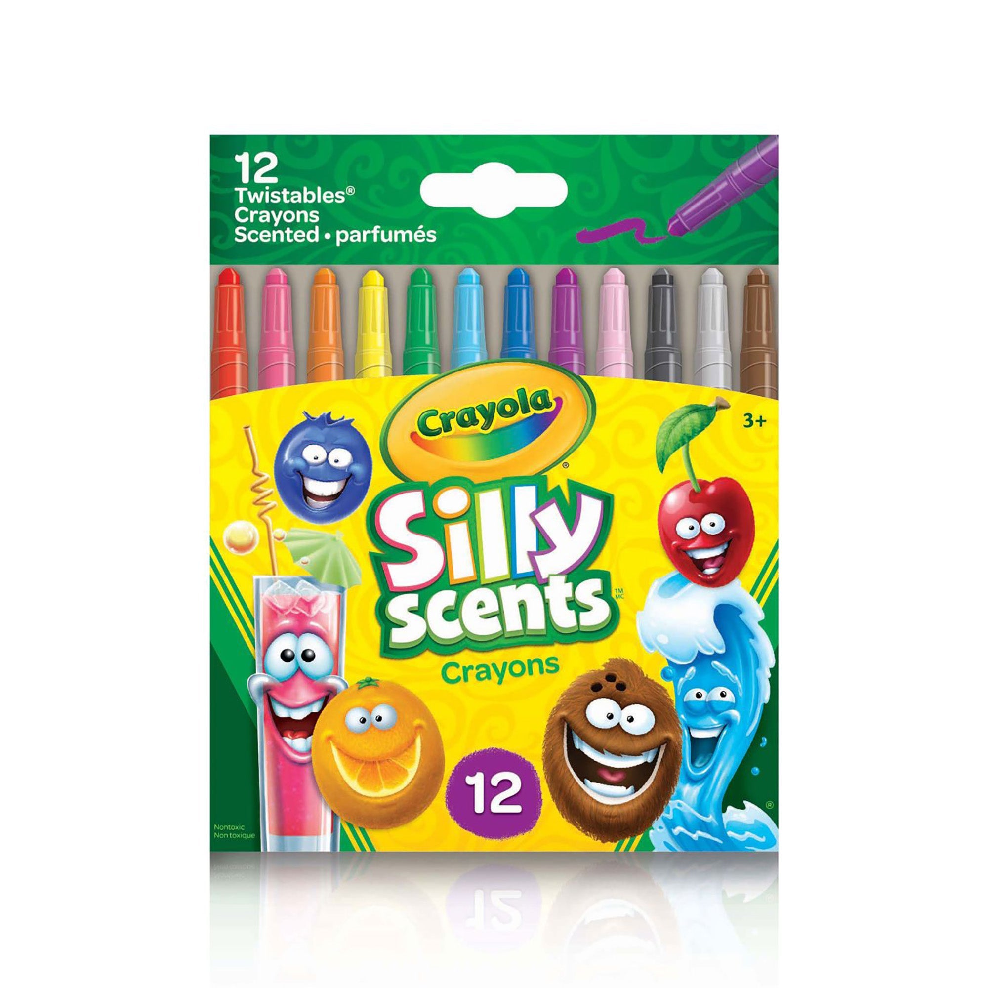 Crayola Silly Scents 12 Mini Twistables Crayons 4.5in