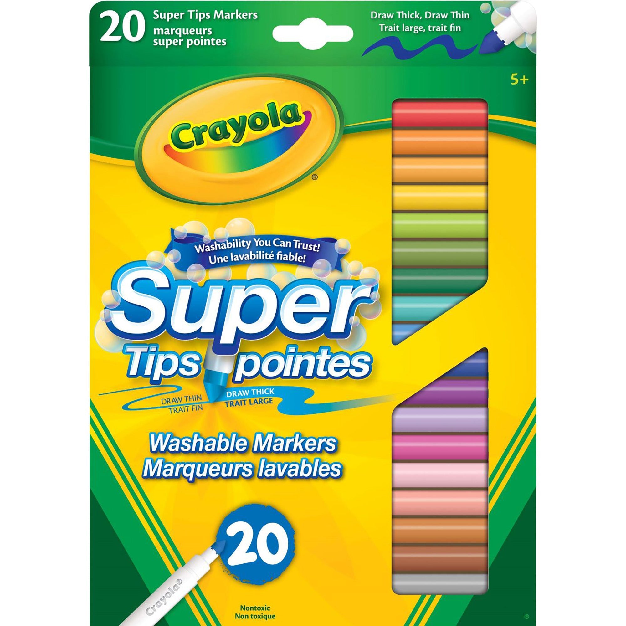 Crayola 20 Markers - Super Tips Washable