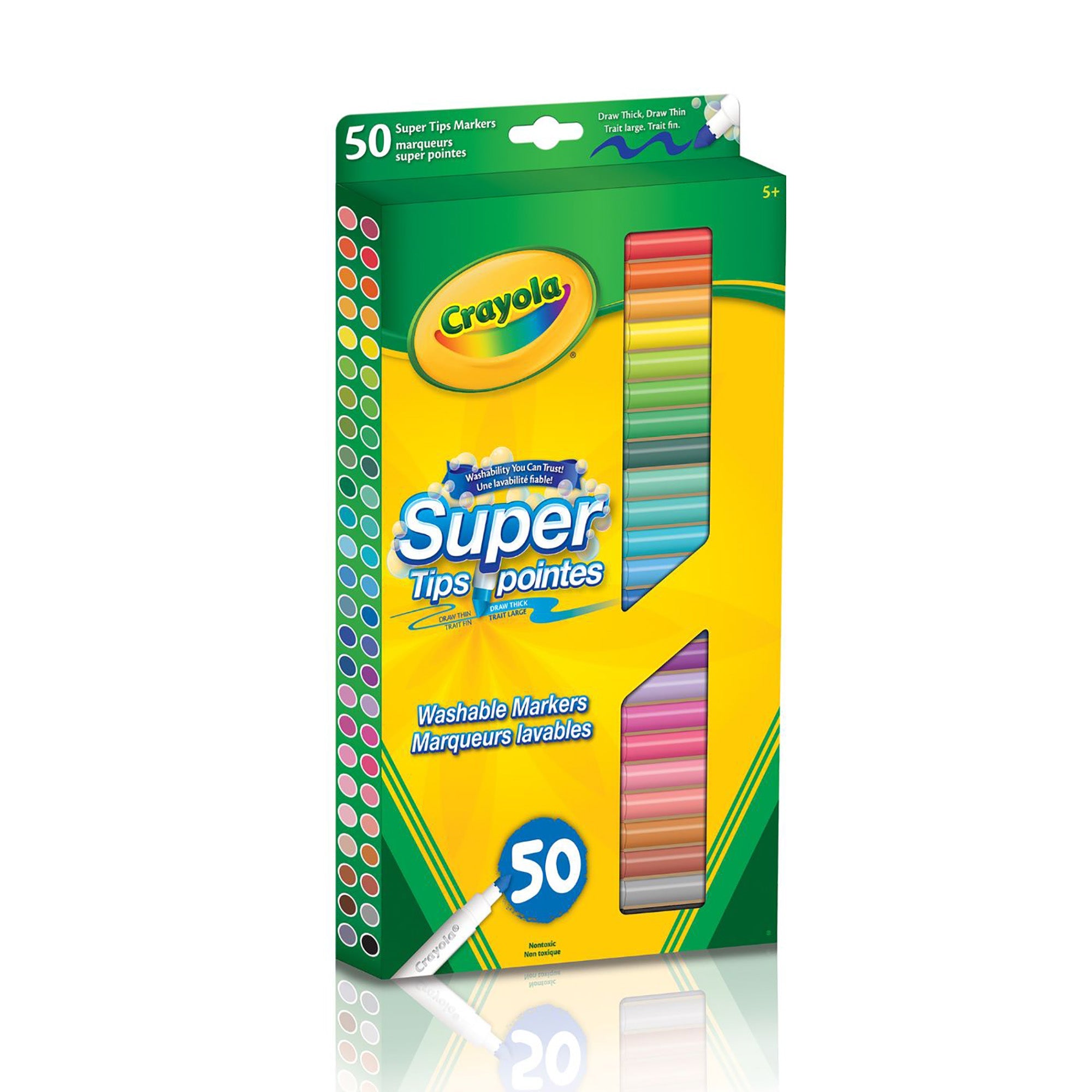 Crayola 50 Markers - Super Tips Washable