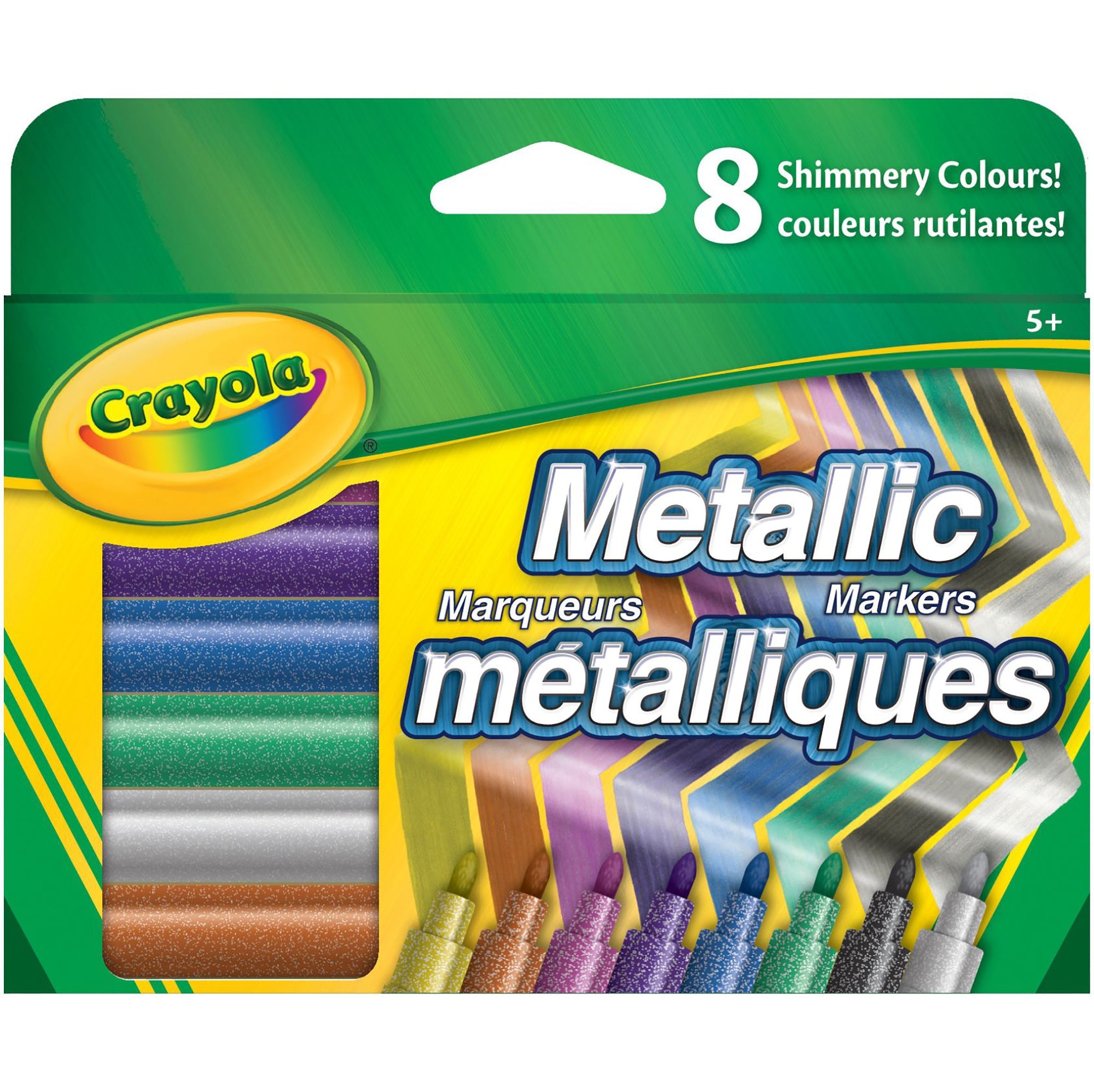 Crayola 8 Markers - Metallic Color - Fine Line