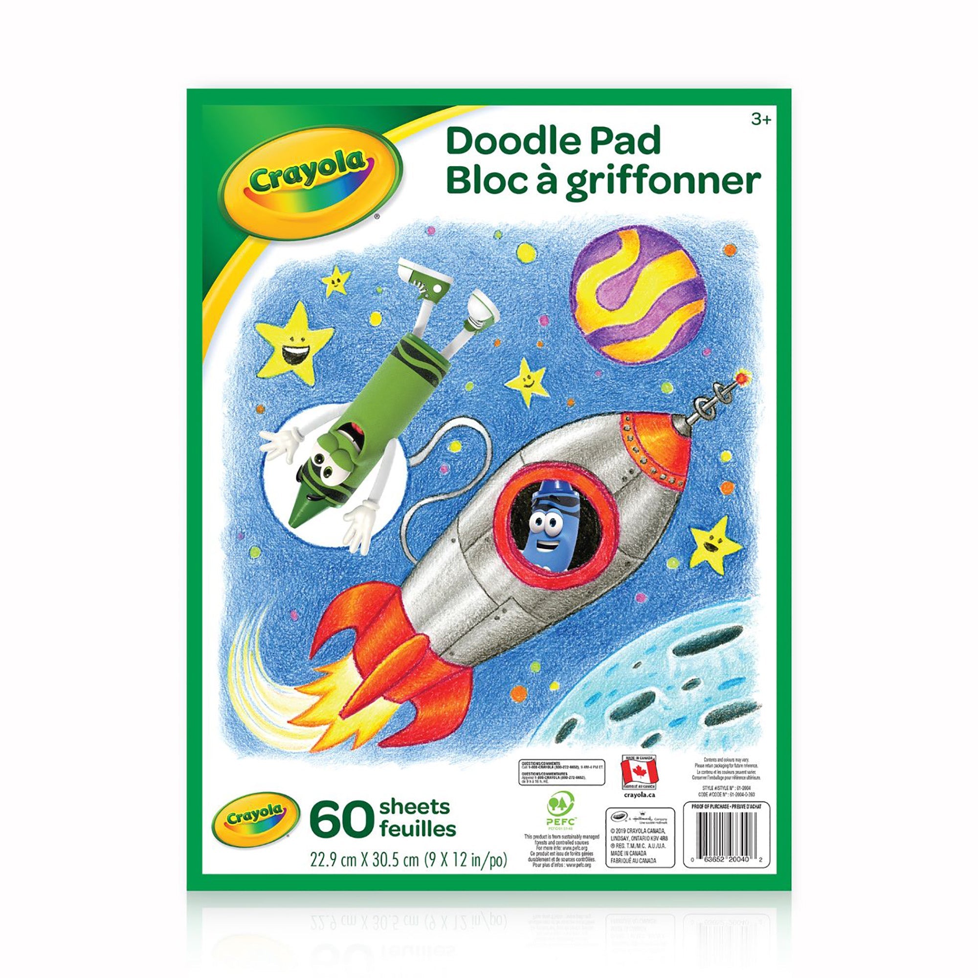 Crayola Doodle Pad - 60 Sheets 9x12in