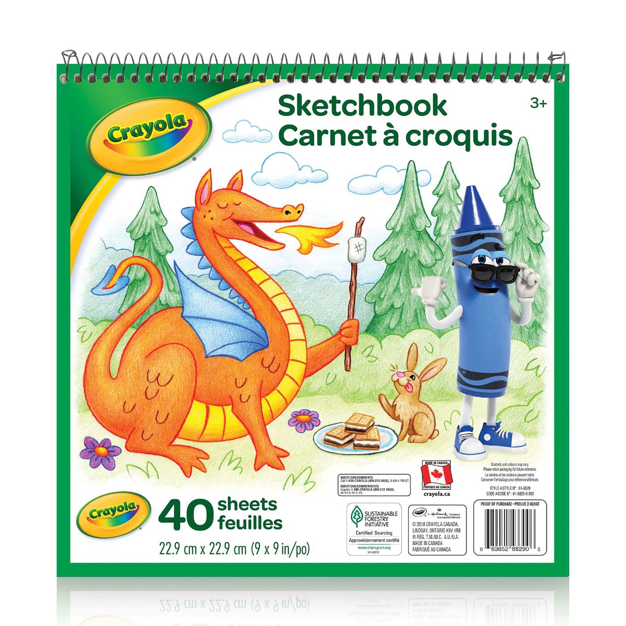 Crayola Sketchbook - 40 Sheets 9x9in
