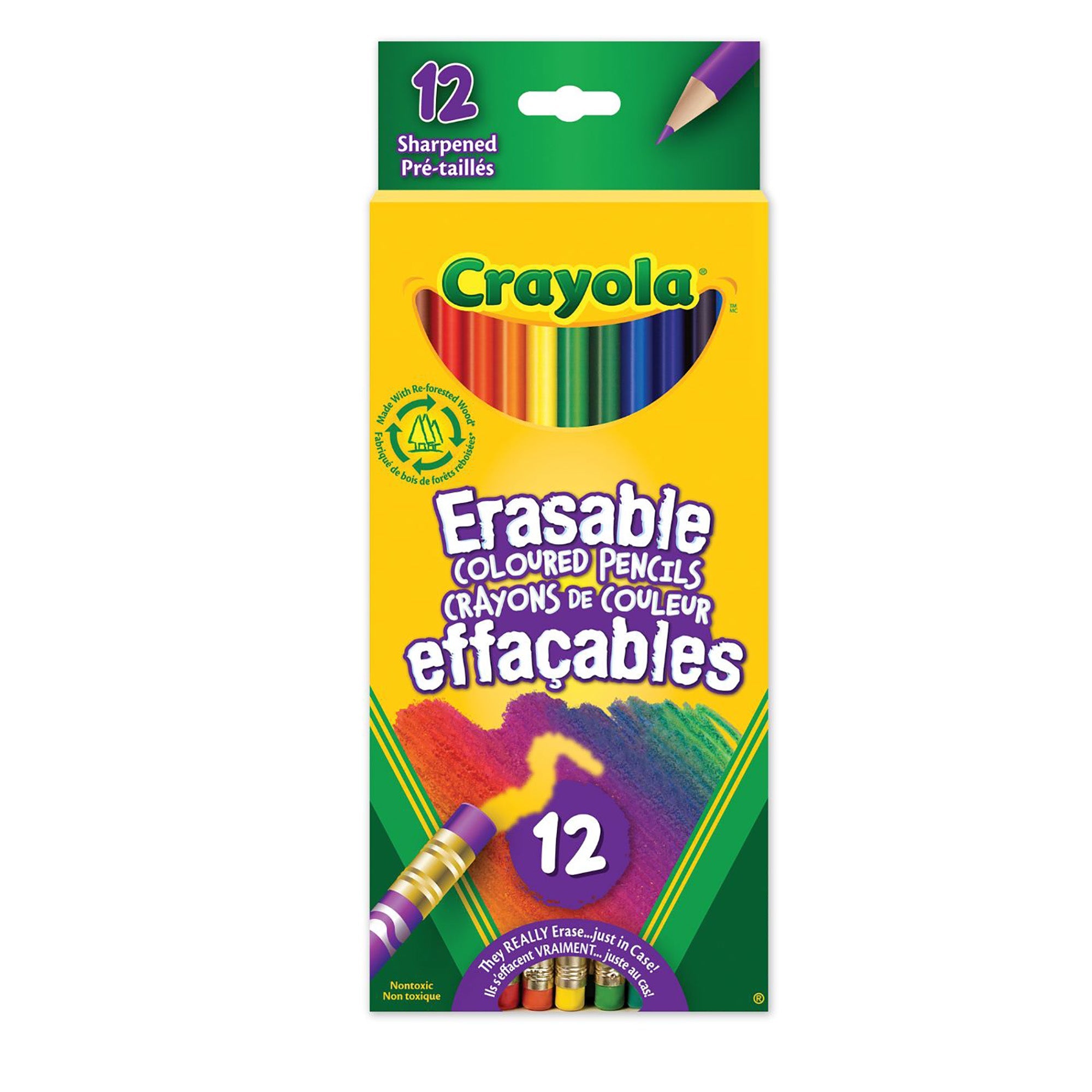Crayola 12 Erasable Colored Pencils 