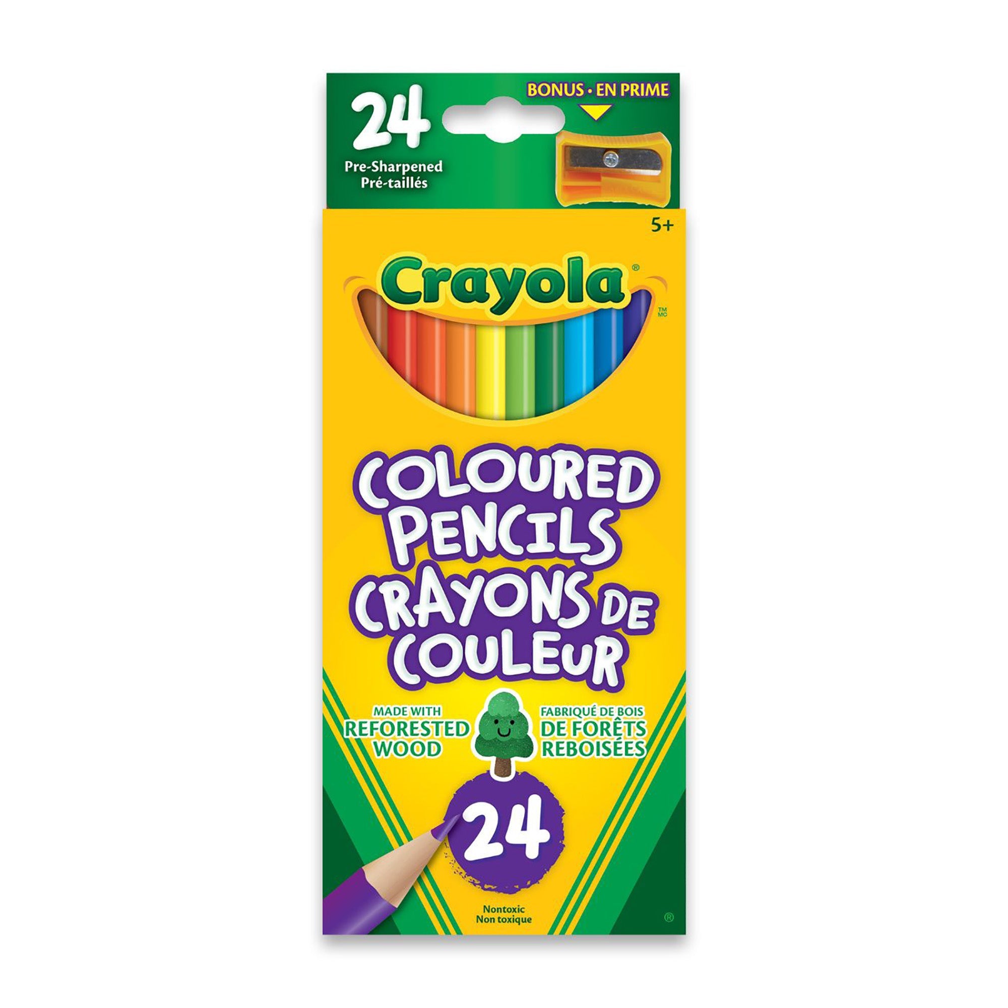 Crayola 24 Colored Pencils with Pencil Sharpener