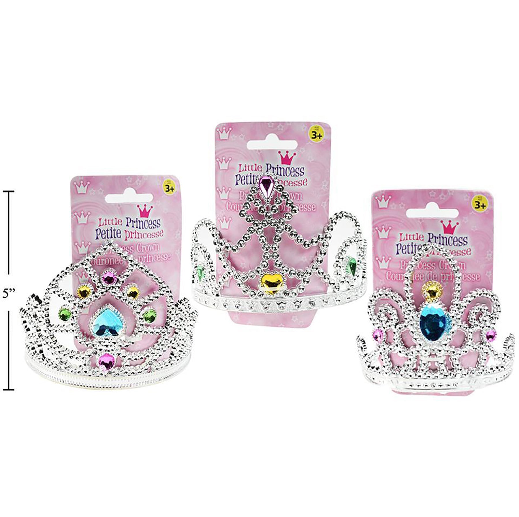 Little Princess Crown Plastic 3.25 H in