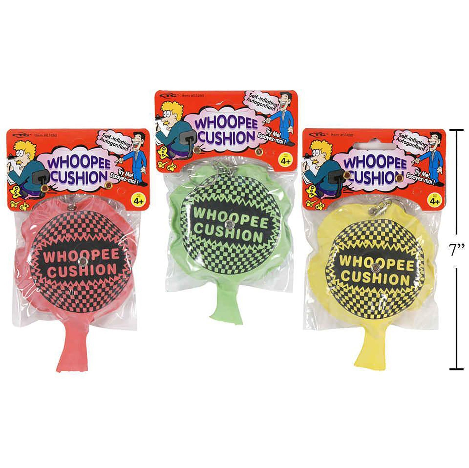 Whoopee Cushion Self-inflate with Keyring 4in