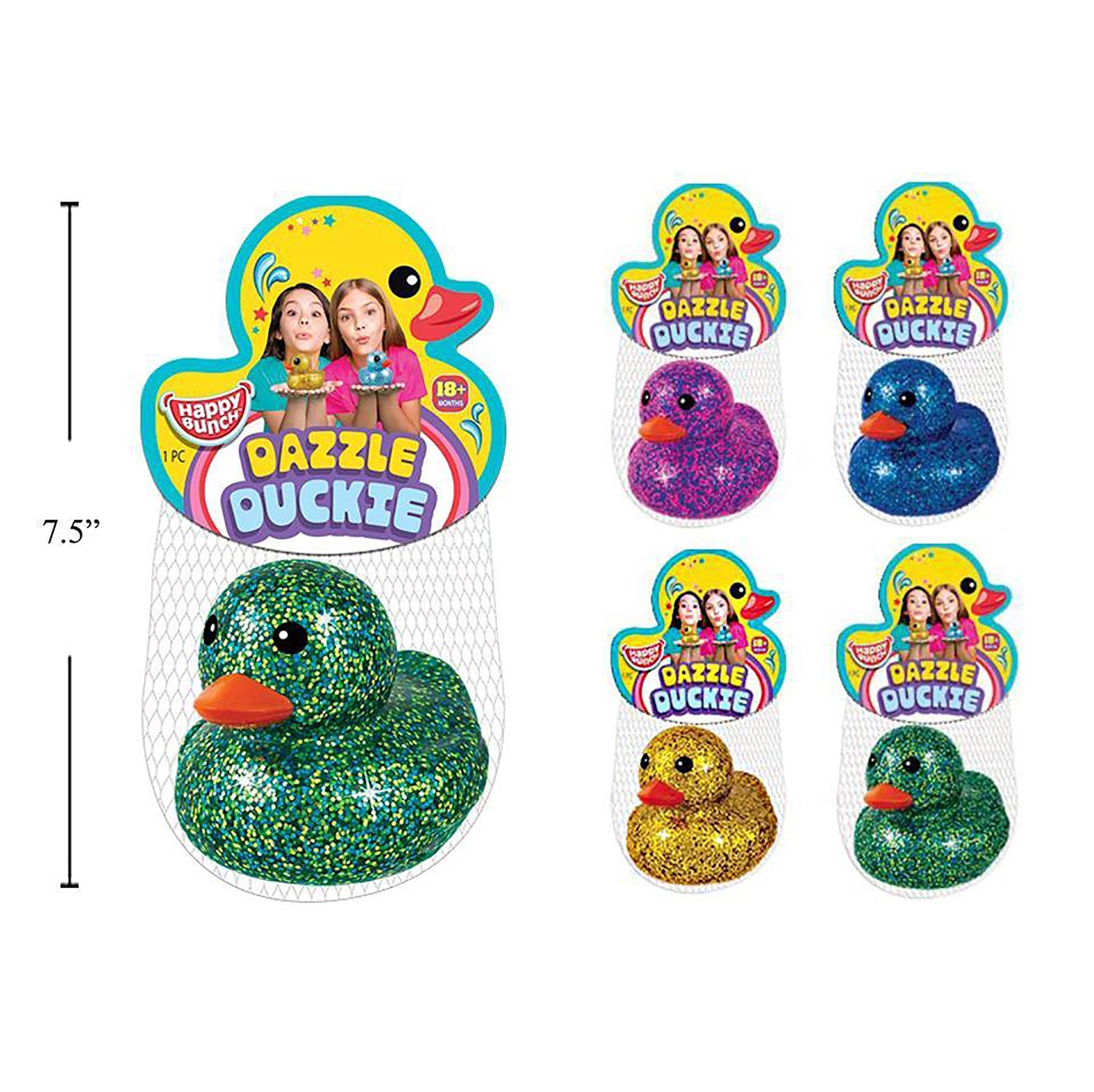 Dazzle Duckie Plastic 3.25x3in