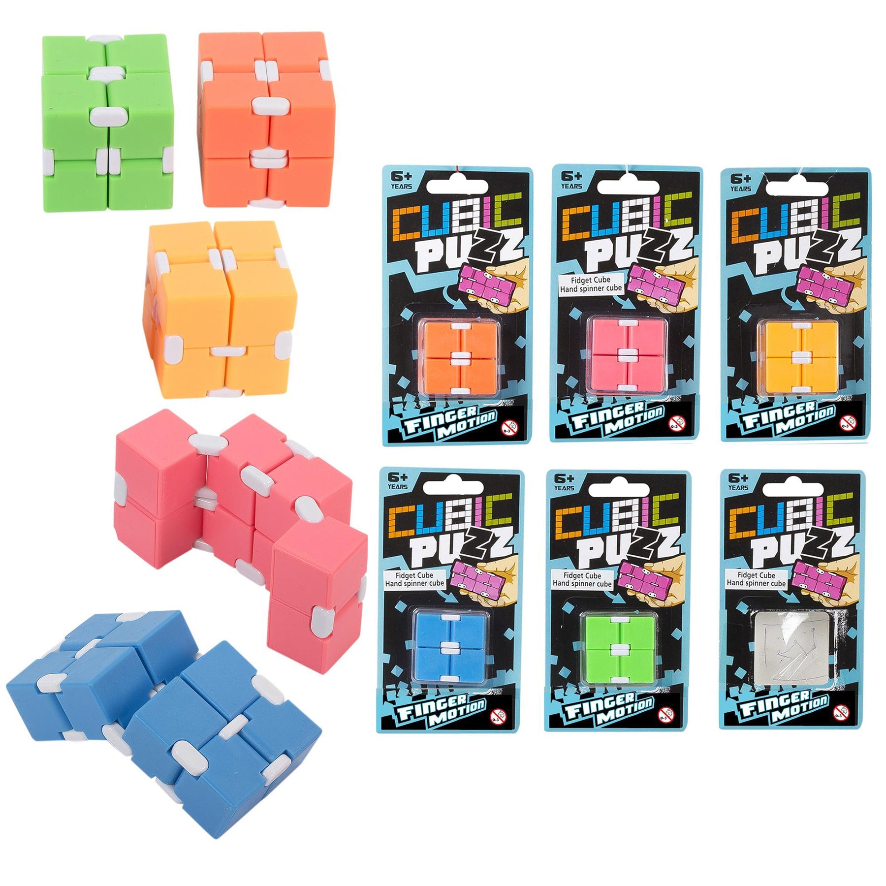 Fidget Infinity Cube Plastic 1.5x1.5in