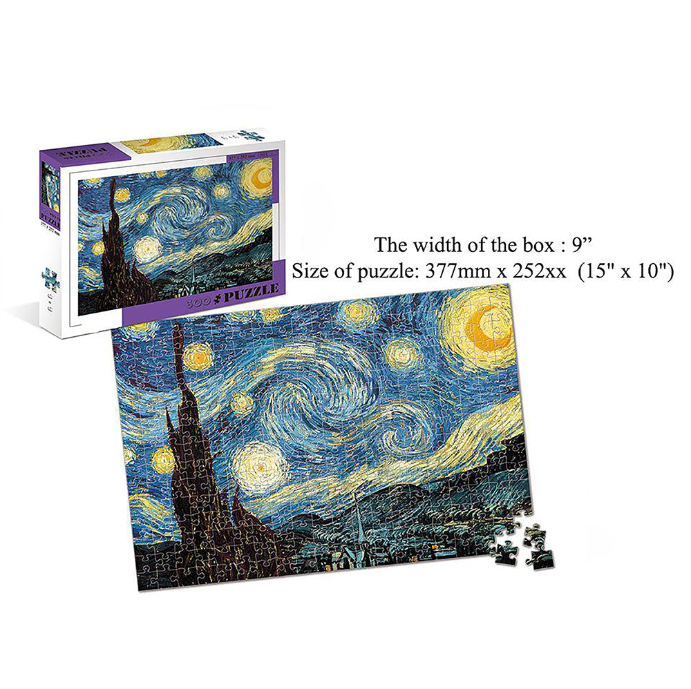 300 Pieces Puzzles Starry Night 15X10 in