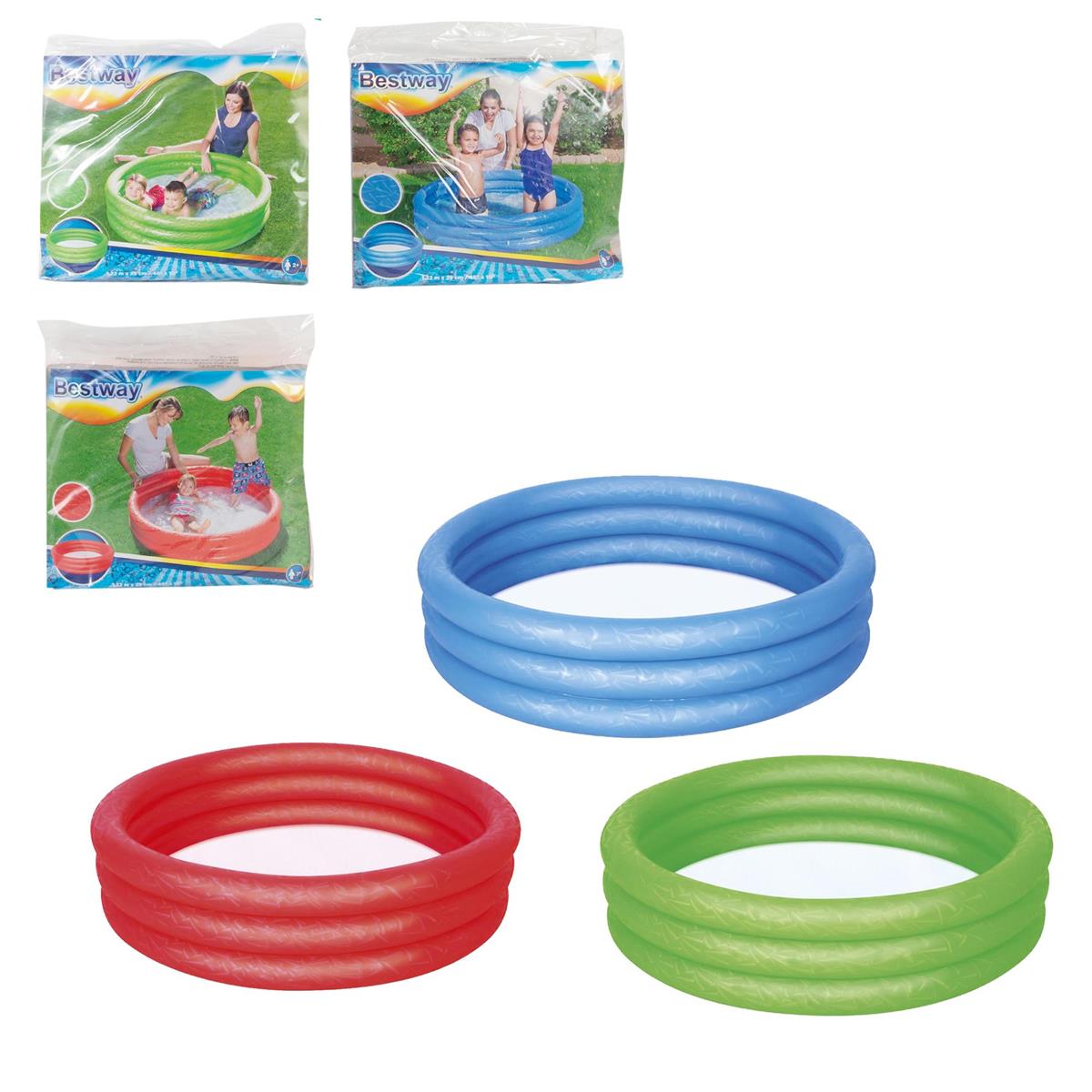 Inflatable 3-Rings Pool 48in dia.