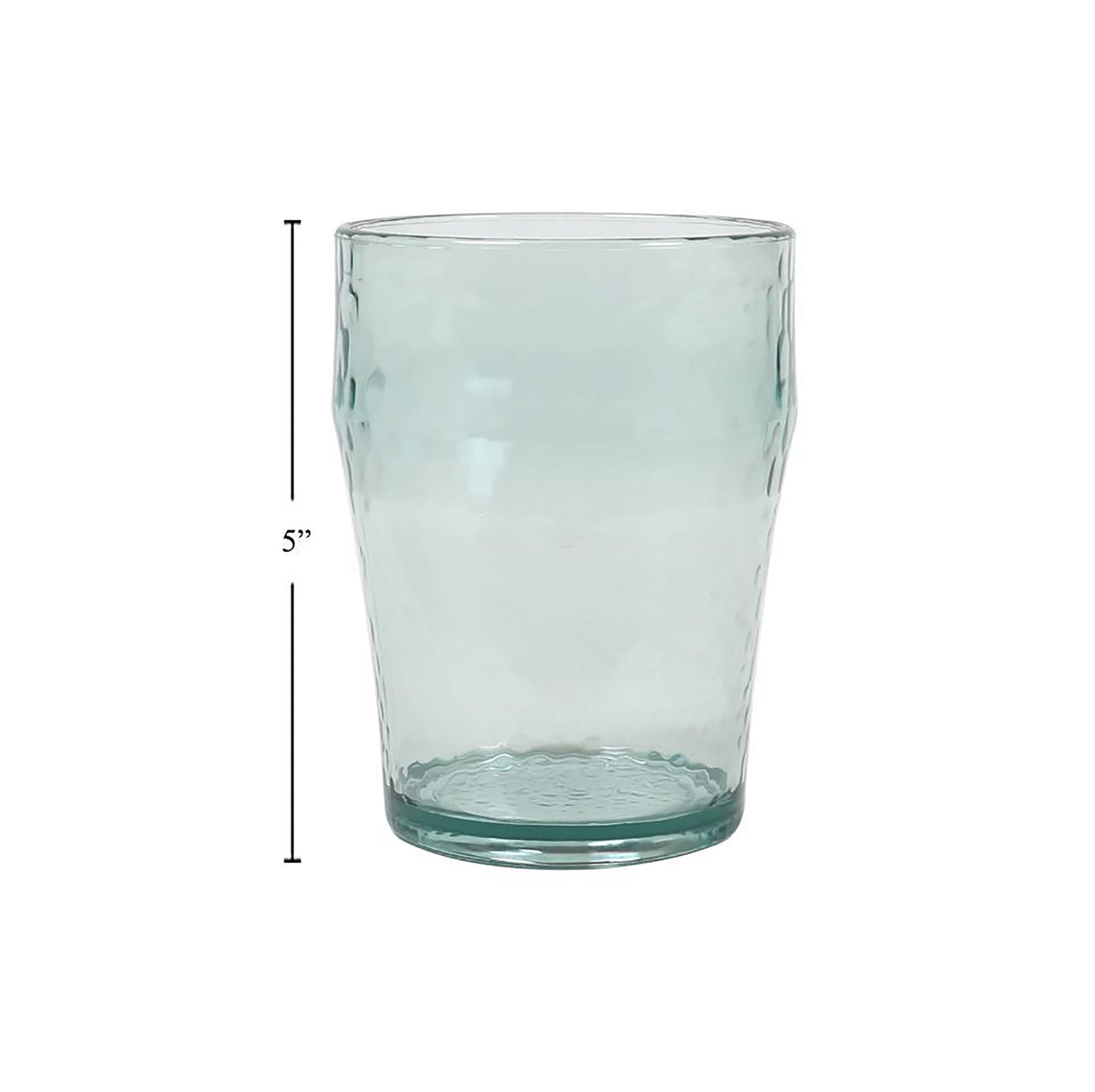 Luciano Glass Look Tumbler Clear Plastic 16oz (473ml)