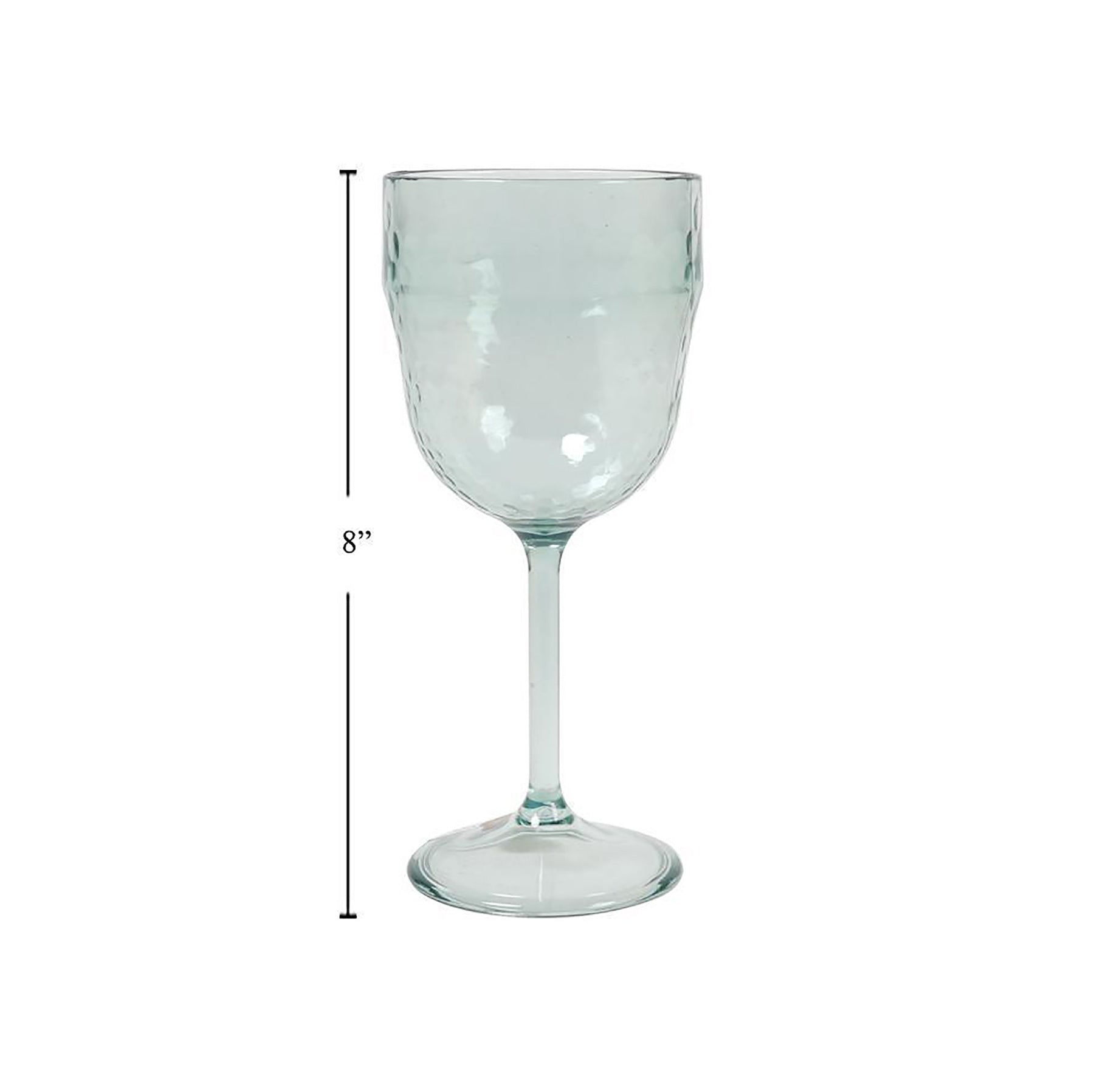 Luciano Glass Look Goblet Clear Plastic 13.5oz (400ml)
