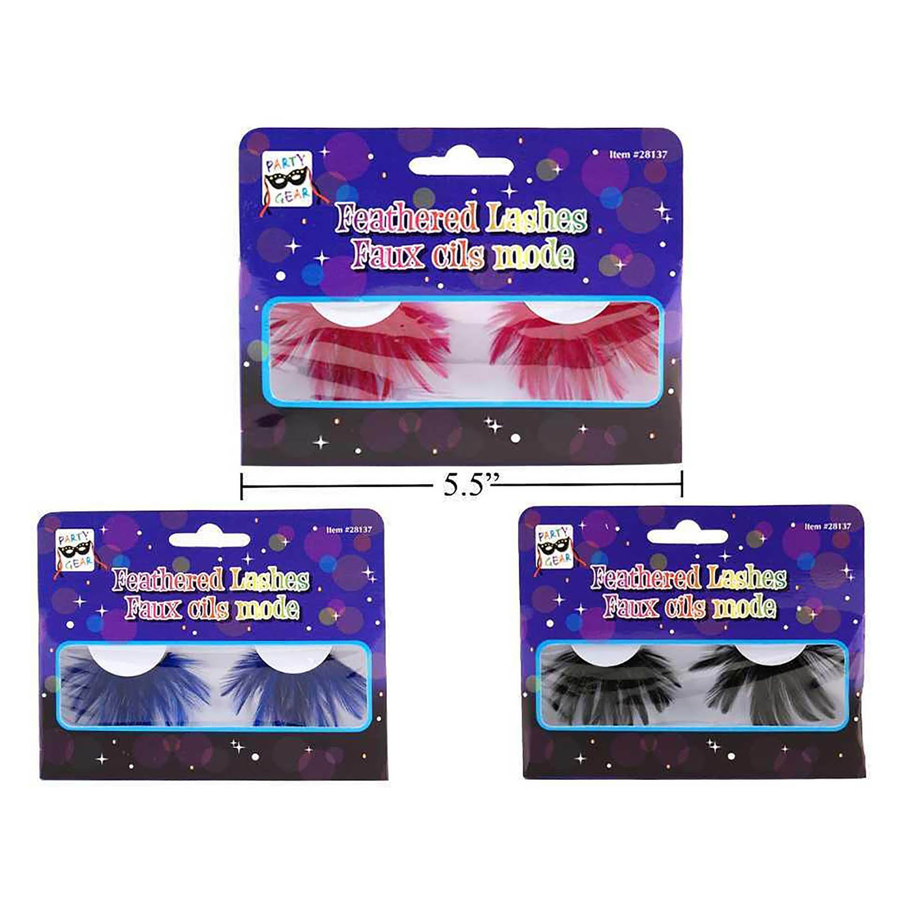 Party Gear Feathered Eye Lashes