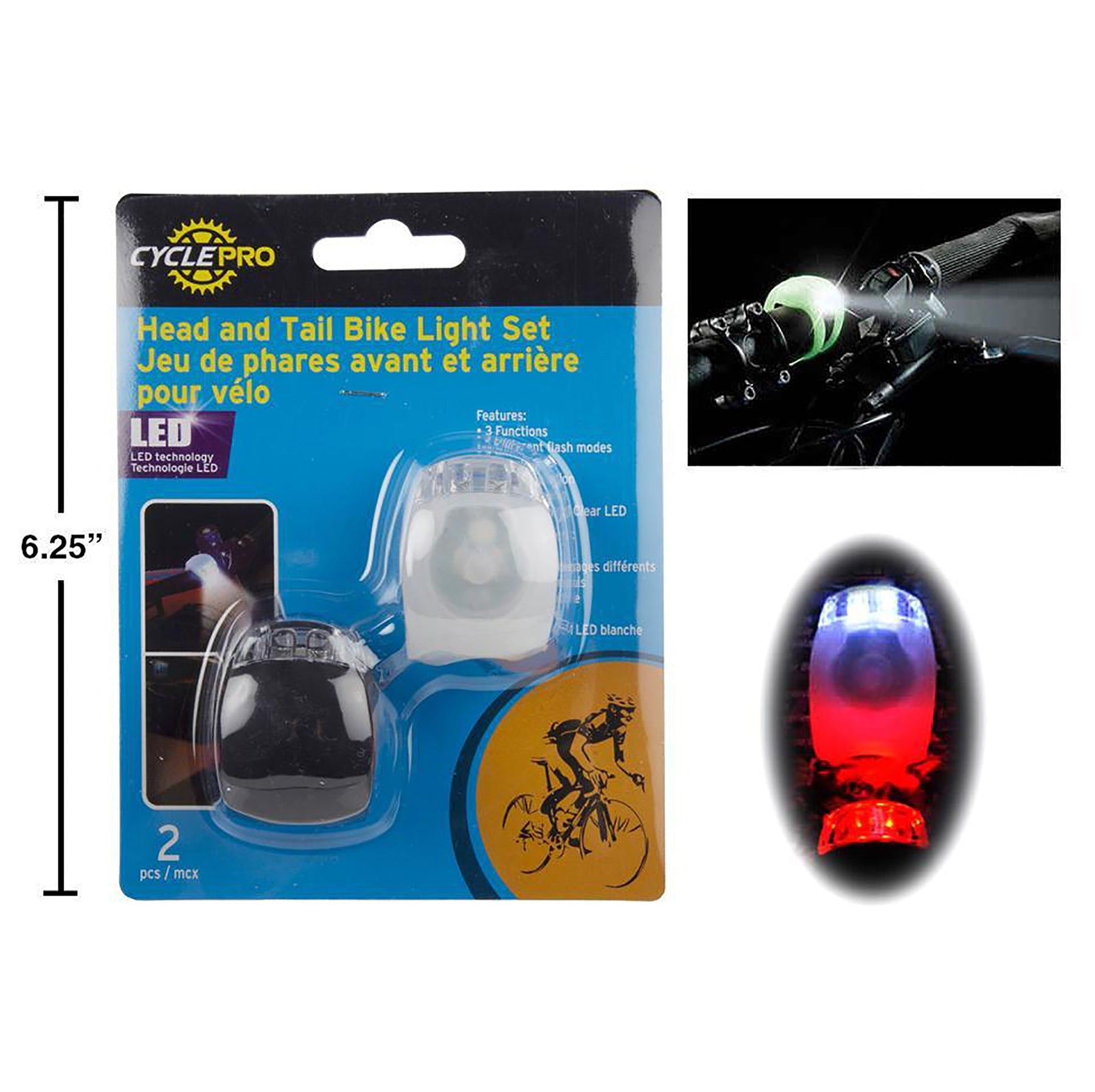 Cyclepro 2 LED Silicone Bicycle Light