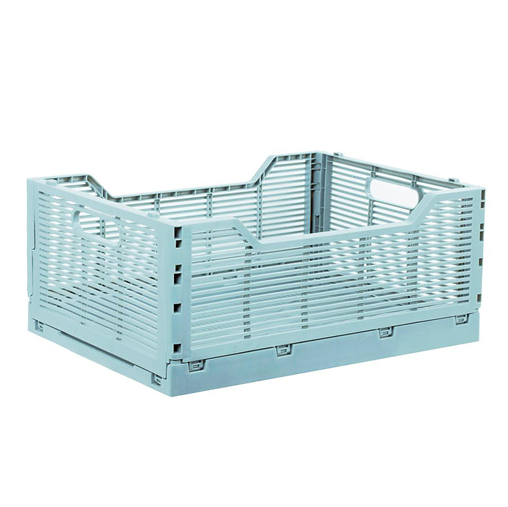 Folding Storage Crate 16X12X7 in Blue
