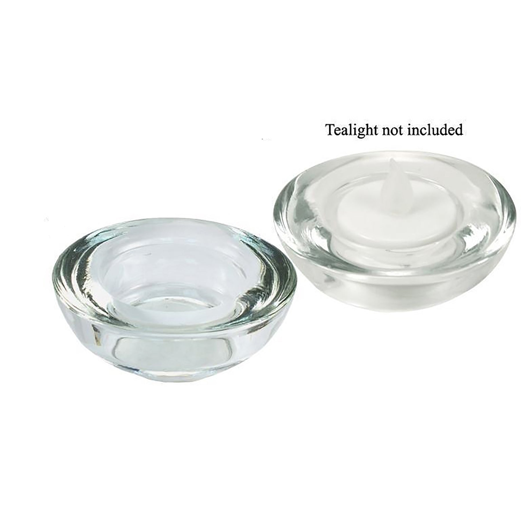 Glass Tealight Candle Holder 3in