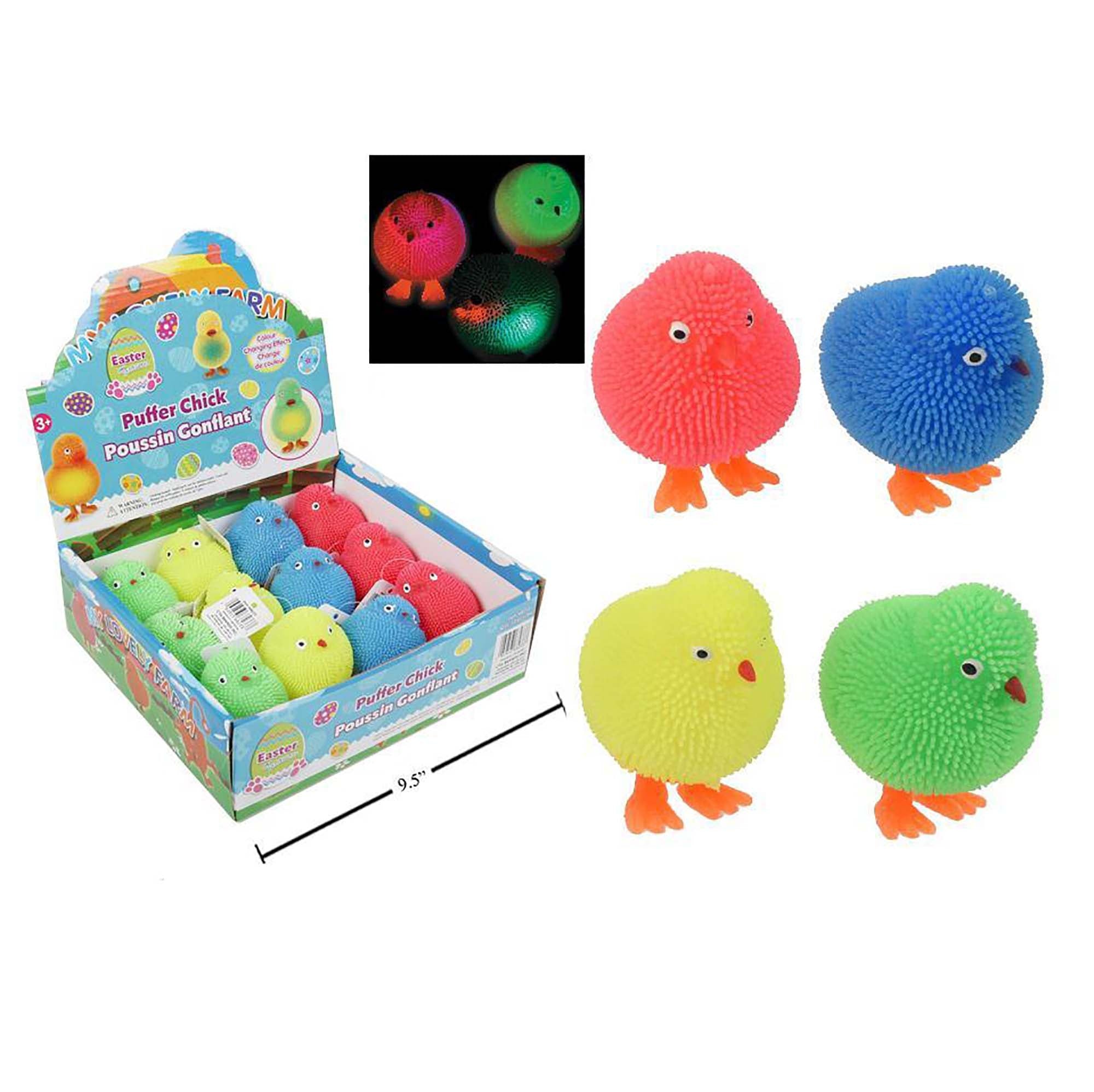 Easter Led Color Changing Puffer Chicken 2.75in