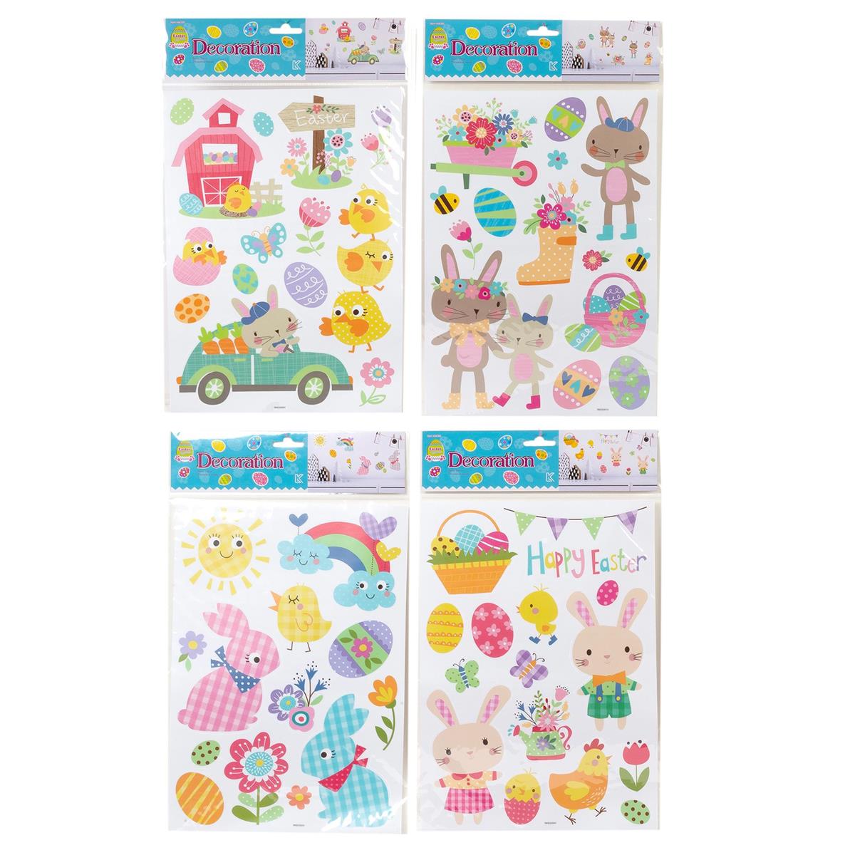 Easter Wall Stickers 16.5x10in