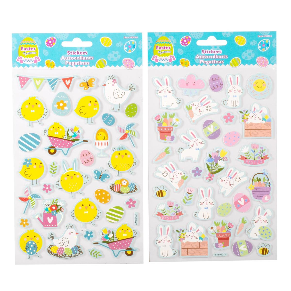 Easter Foil Stickers 5.5x8.25in