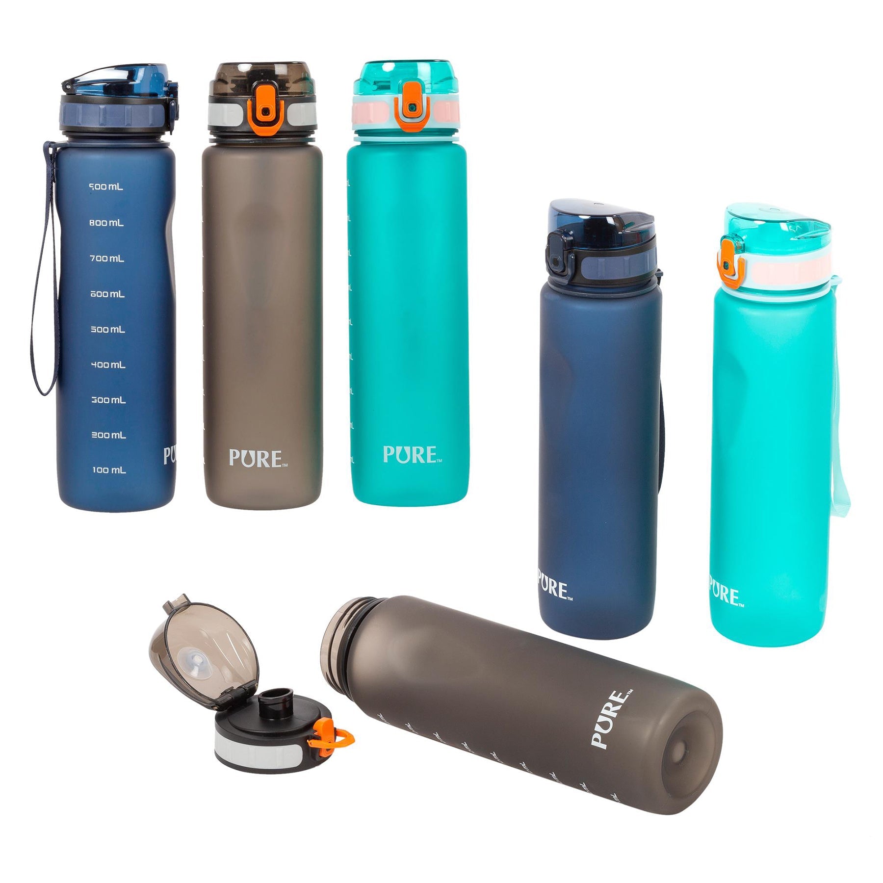Pure Sport Bottle with Strap 1L