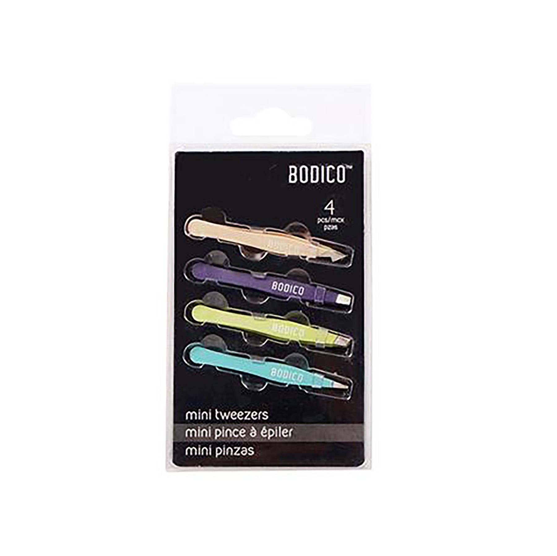 Bodico 4 Mini Tweezers 2.5in