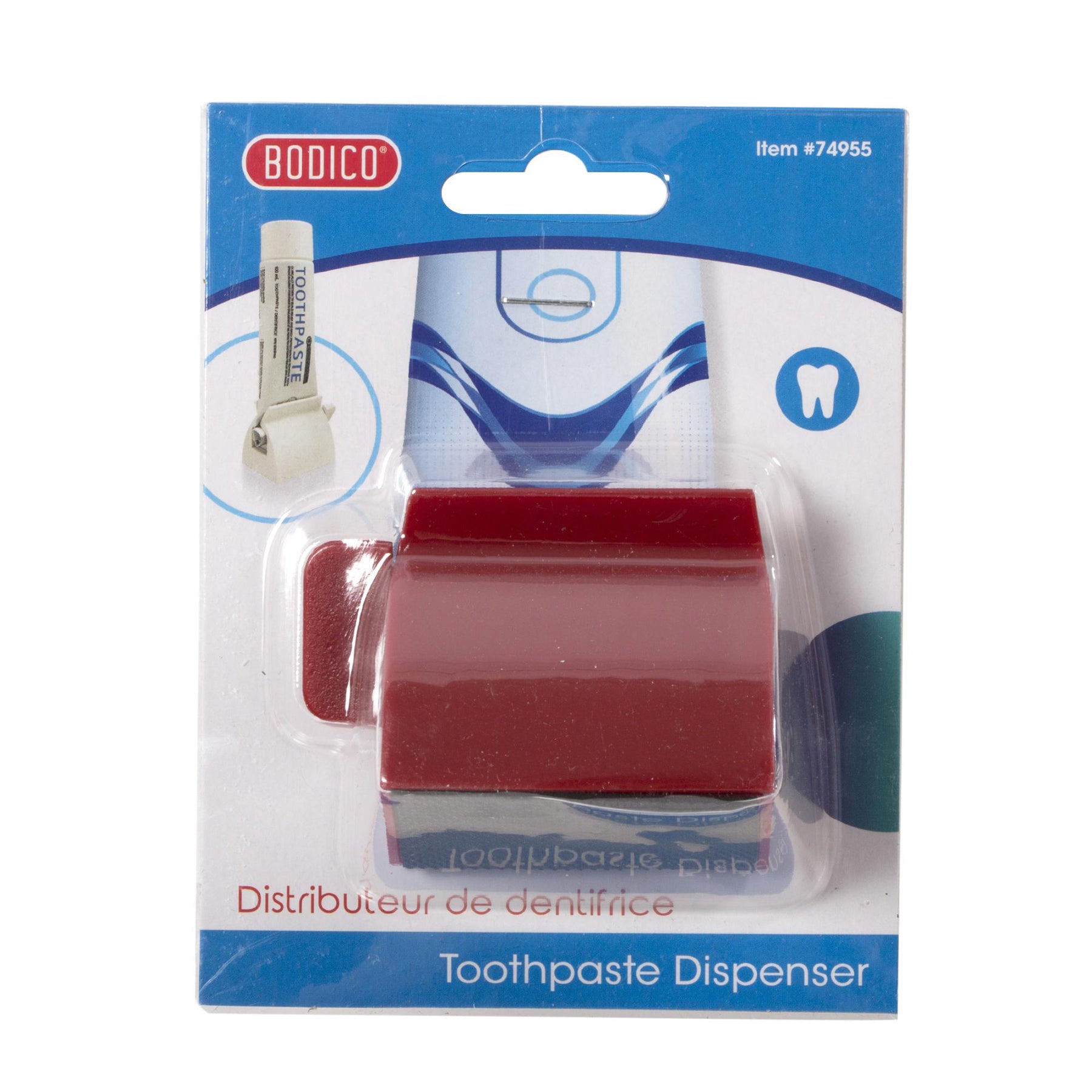 Bodico Toothpaste Dispenser 2.5x1.6x2in