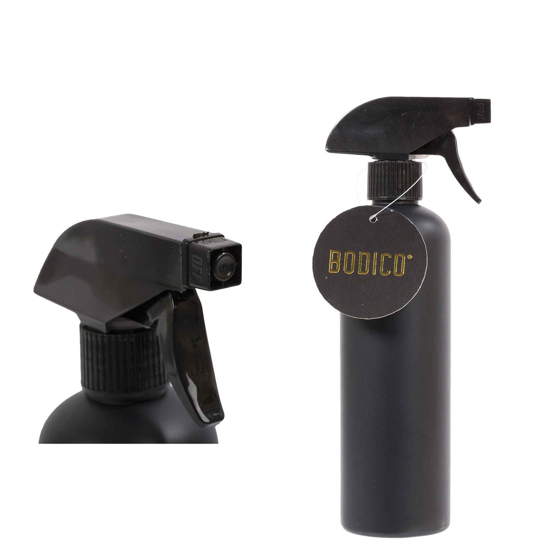 Bodico Spray Bottle Matte Black 16.9oz