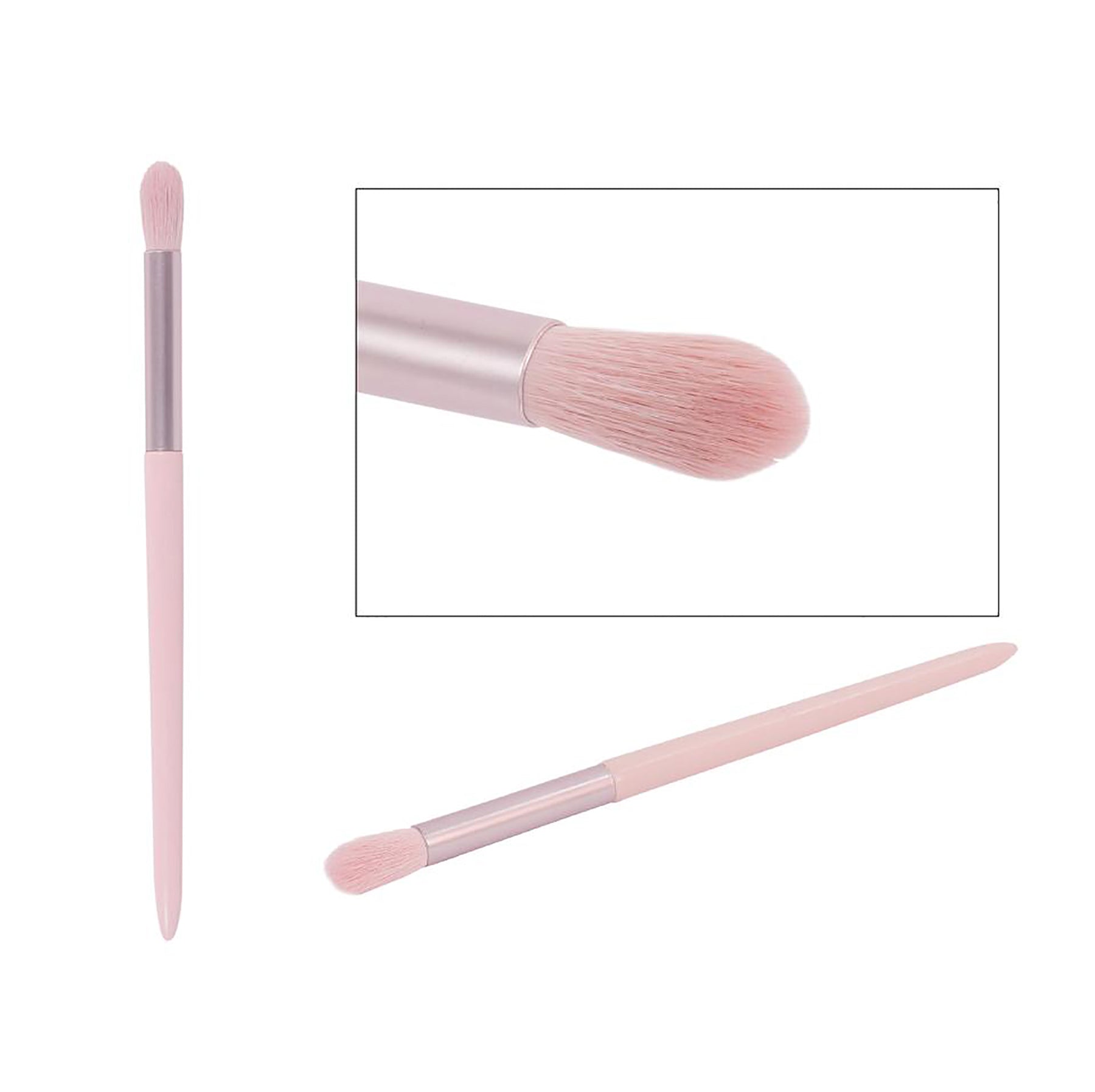 Bodico Shadow Blending Brush Pink-blush 6.25in Bristles 0.75in