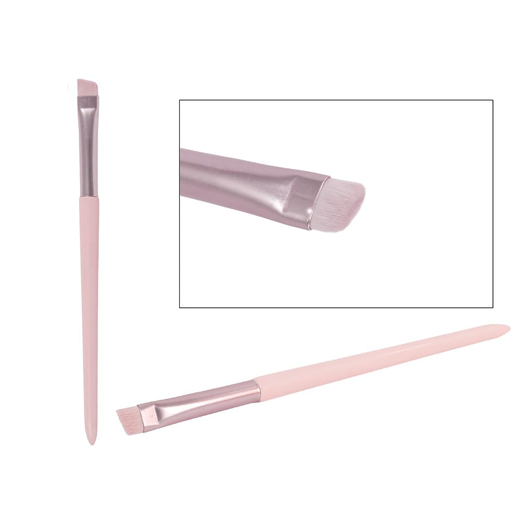 Bodico Eyebrow Brush Pink-blush 5.75in Bristles 0.25in
