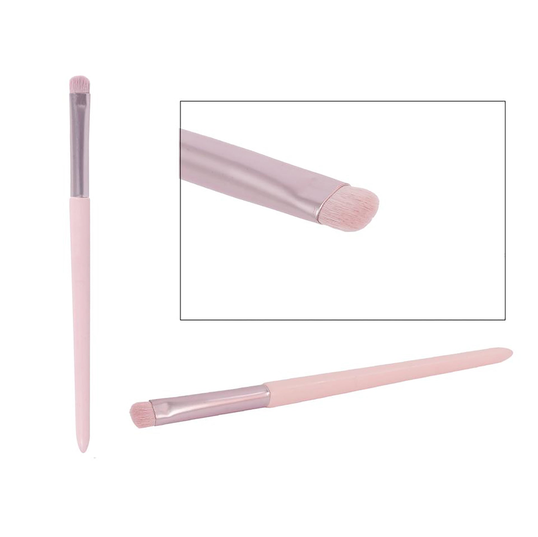 Bodico Smudge Brush Pink-blush 6in Bristles 0.5in