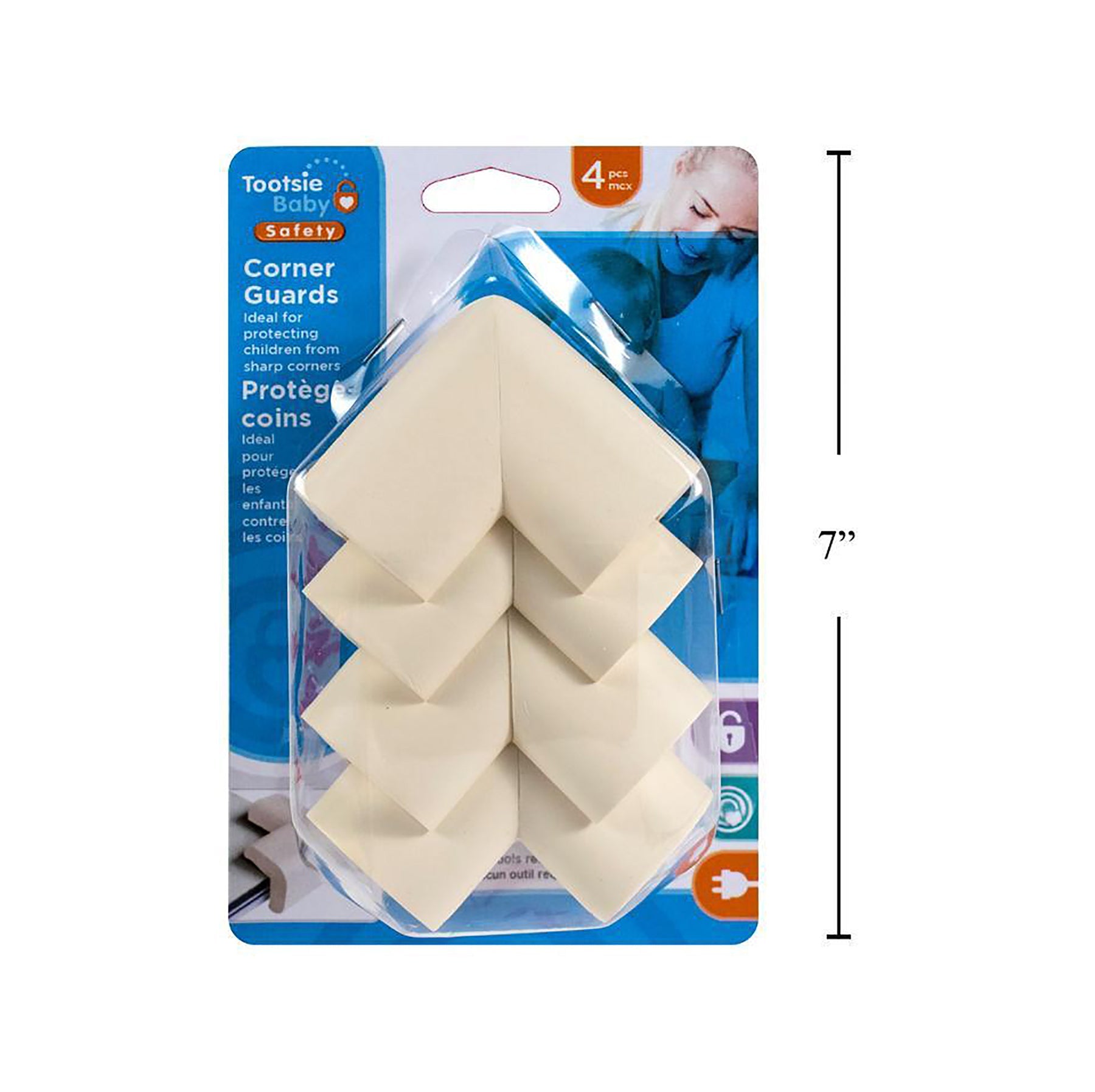 Tootsie Baby 4 Corner Protectors Premium Foam Adhesive 2x3in