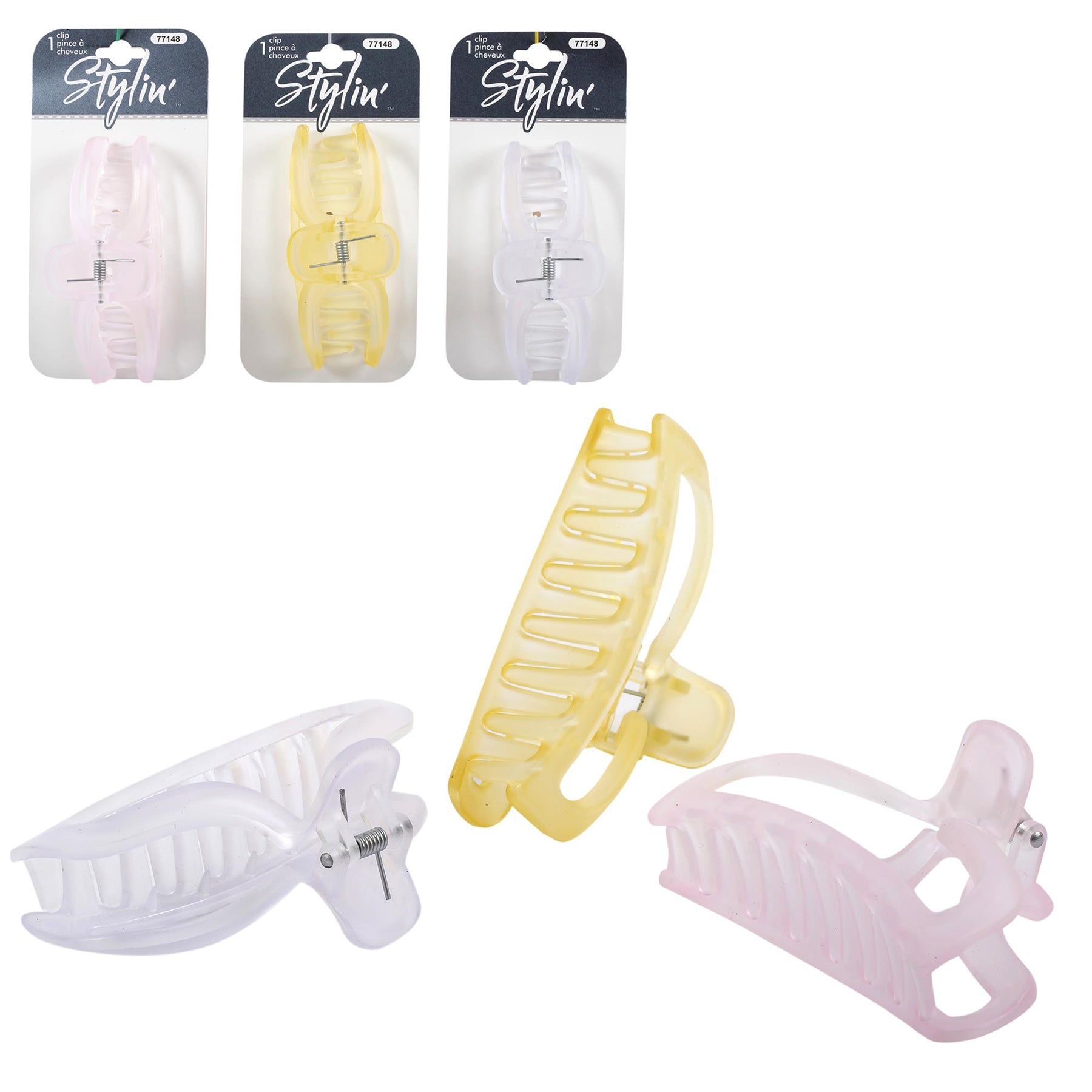 Stylin G Claw Clip Transparent 3.75x2in