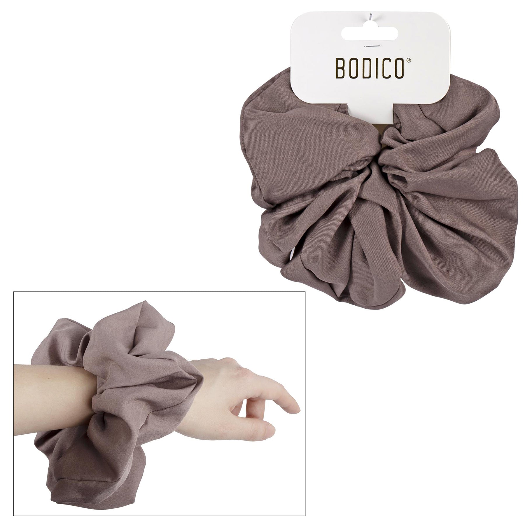 Bodico Scrunchie Taupe Extra Large 6.5in