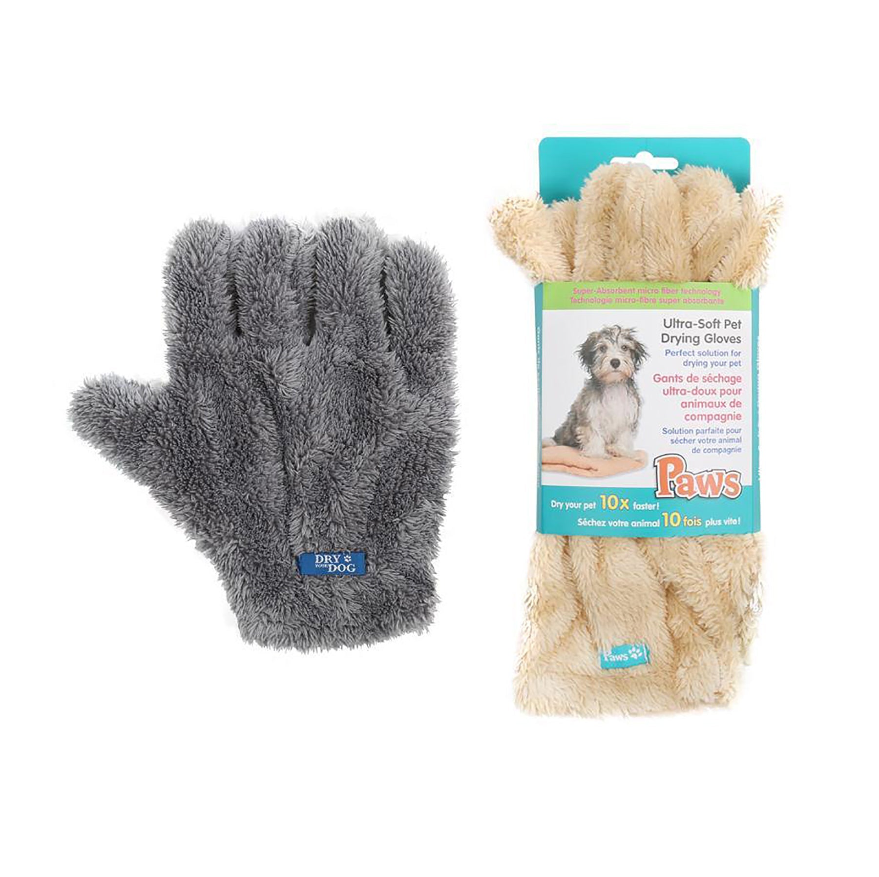 PAWS Pet Drying Gloves 