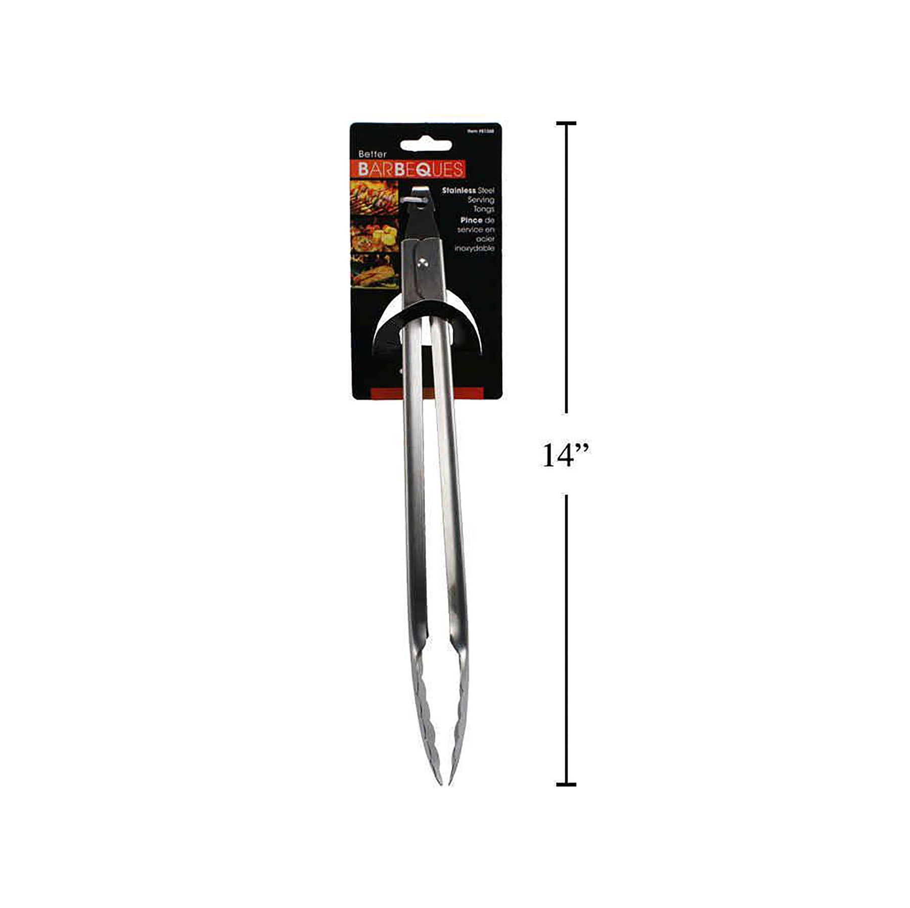 BBQ Stainless Steel Food Tongs 12in