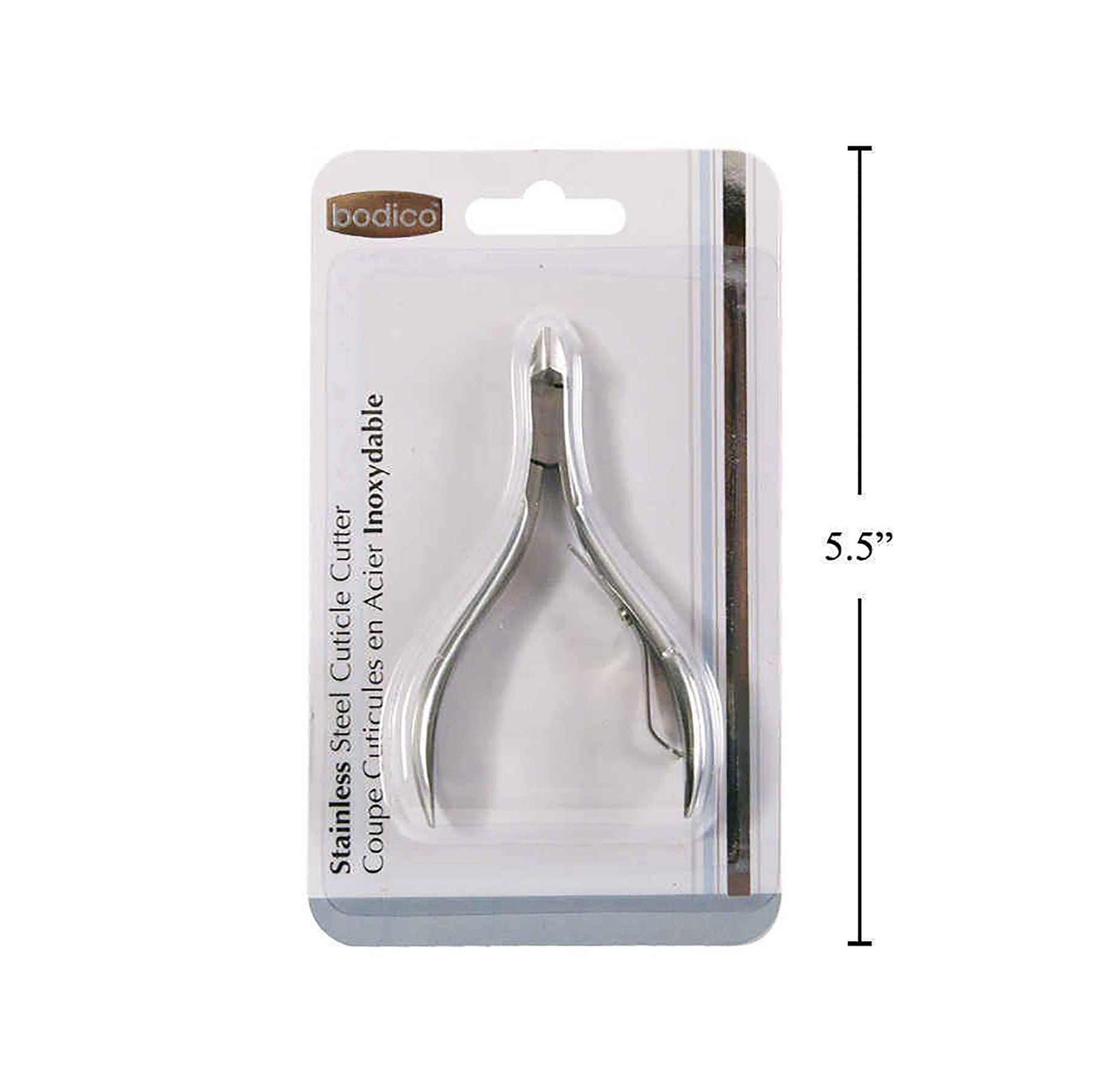 Bodico Cuticle Cutter Nipper Stainless Steel 3.75in