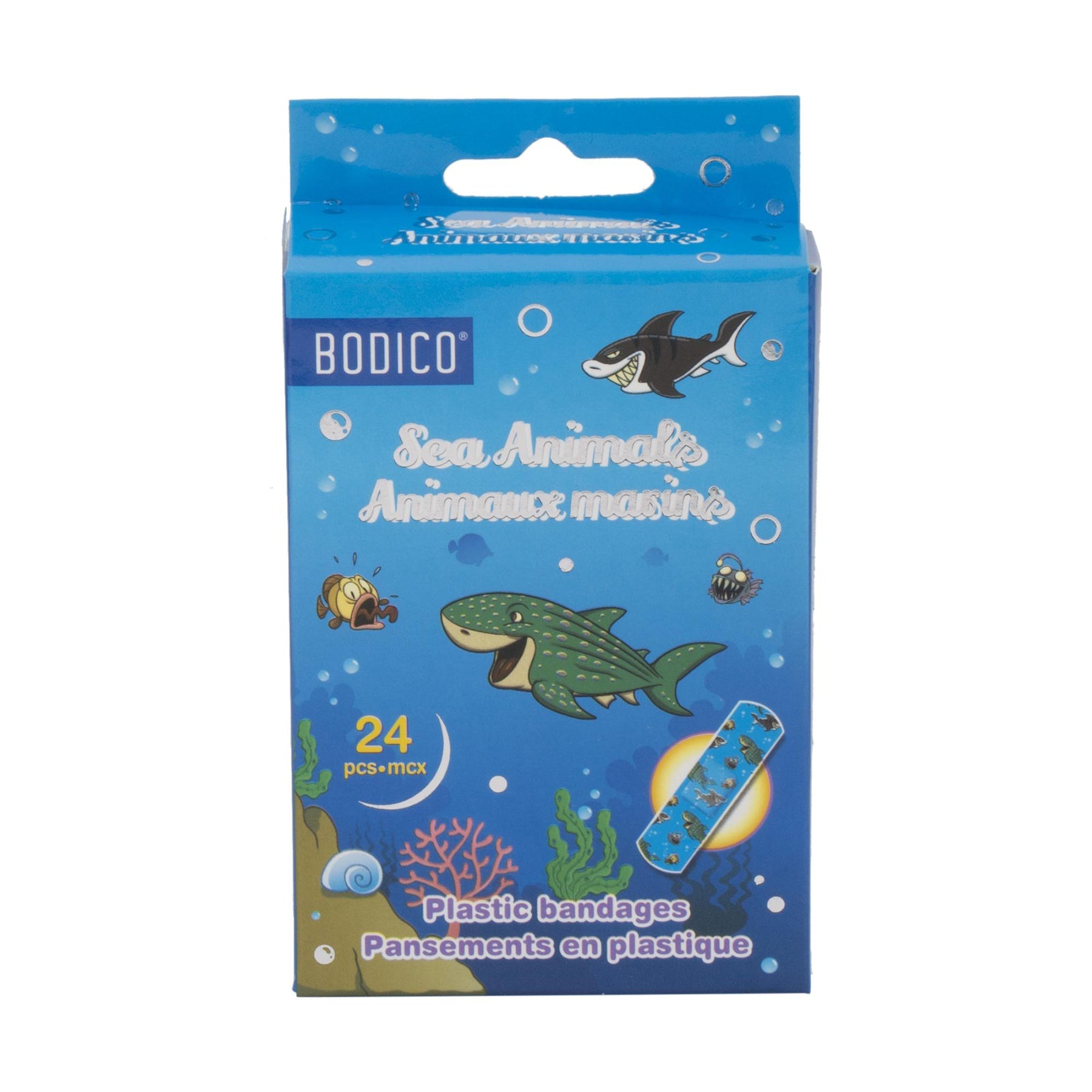 Bodico 24 Plastic Bandages Marine Animal Assorted
