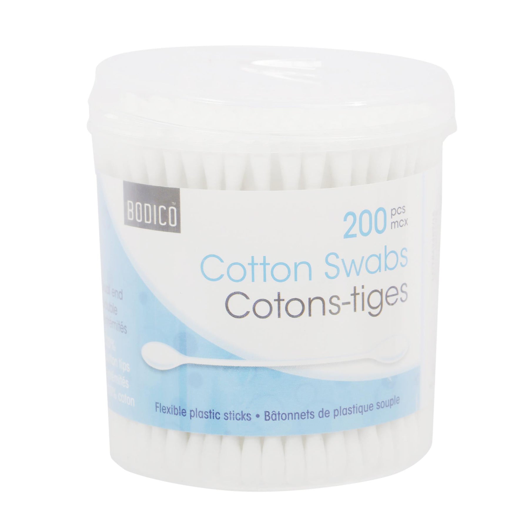 Bodico 200 Cotton Swabs in Pvc Box