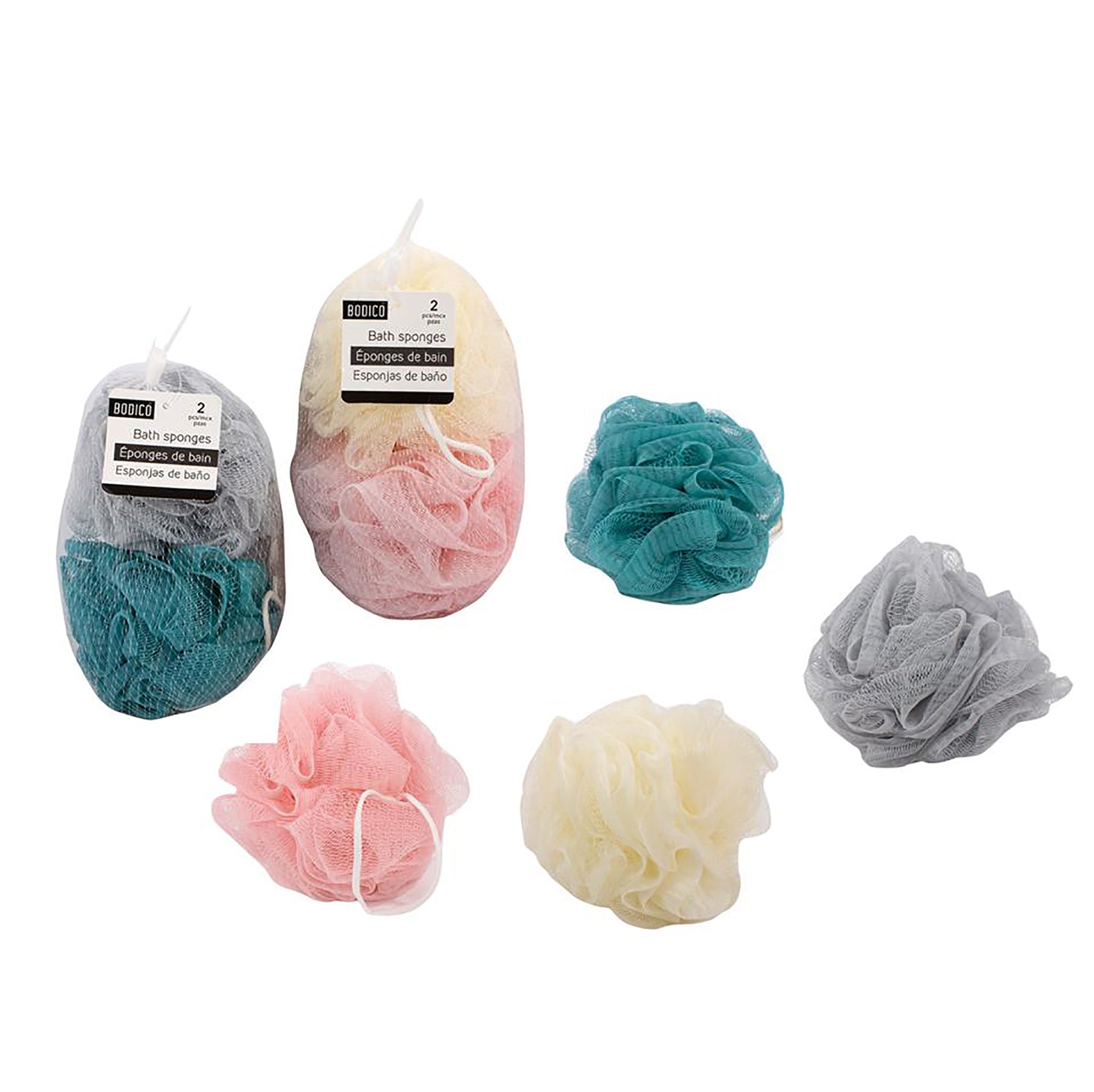 Bodico 2 Bath Sponges 4in each