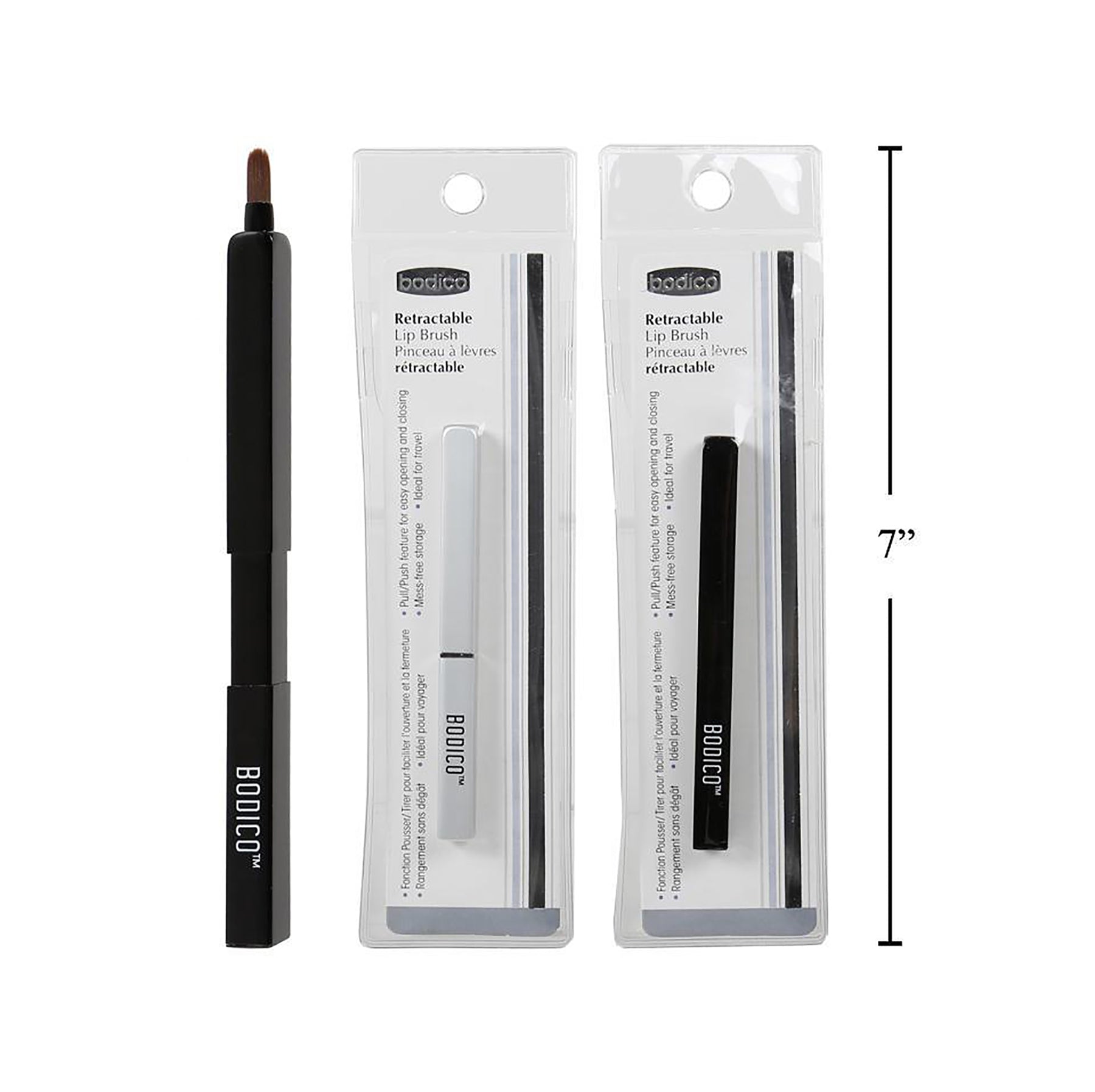 Bodico Retractable Lip Brush 3.6in