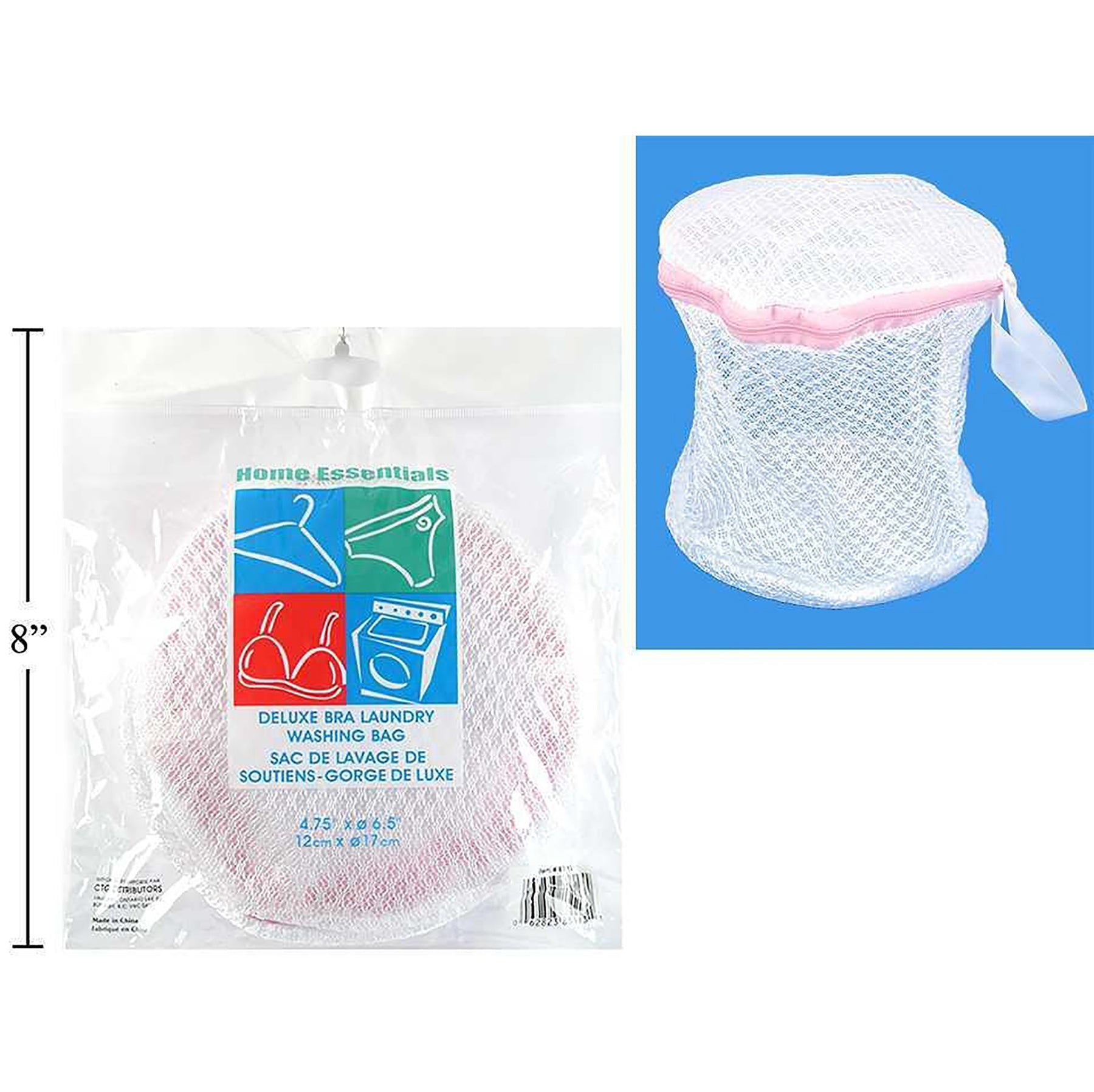 Home Essentials Bra Laundry Washing Bag 6.5in dia x 4.75in
